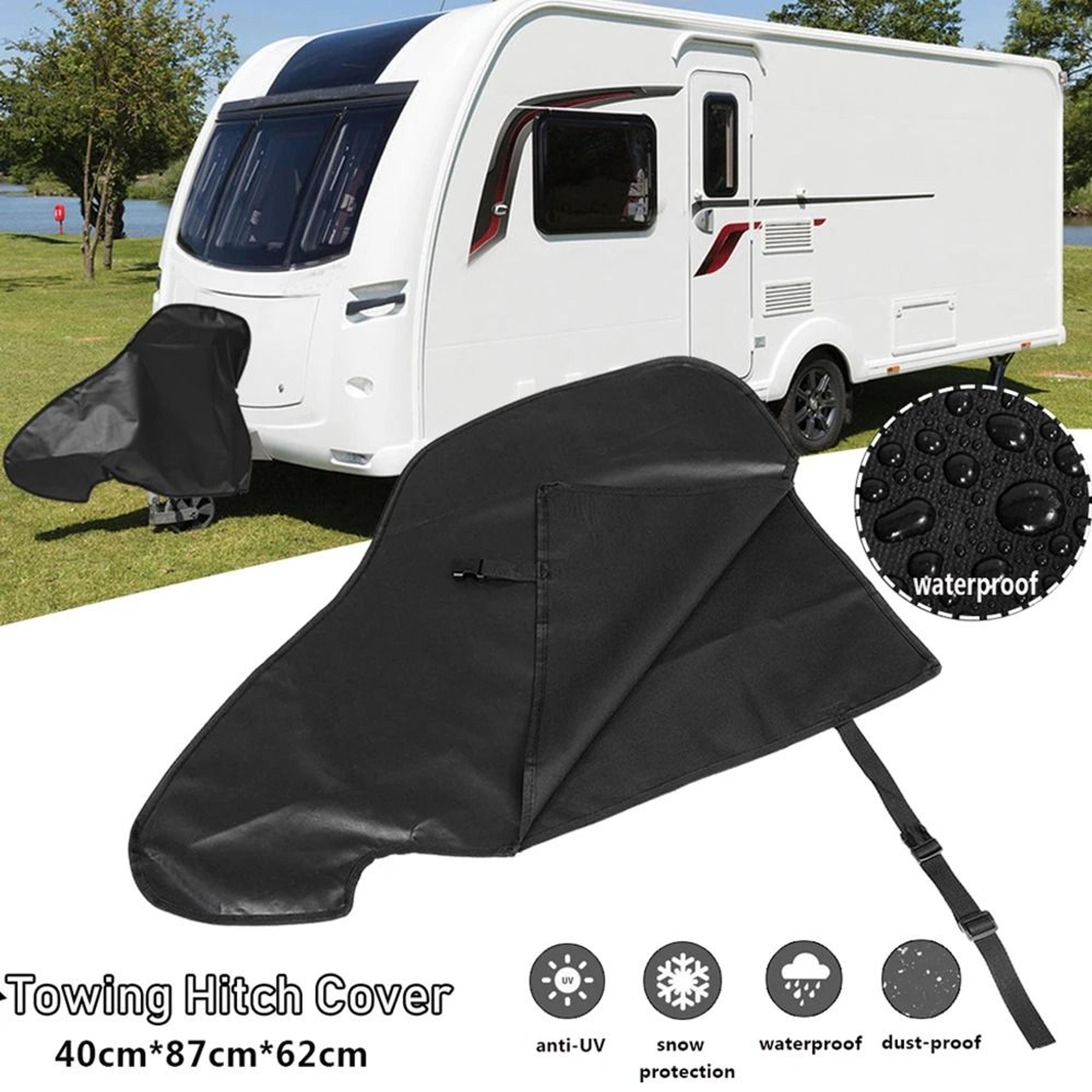 waterproof pvc caravan hitch cover for trailer tow coupling protection