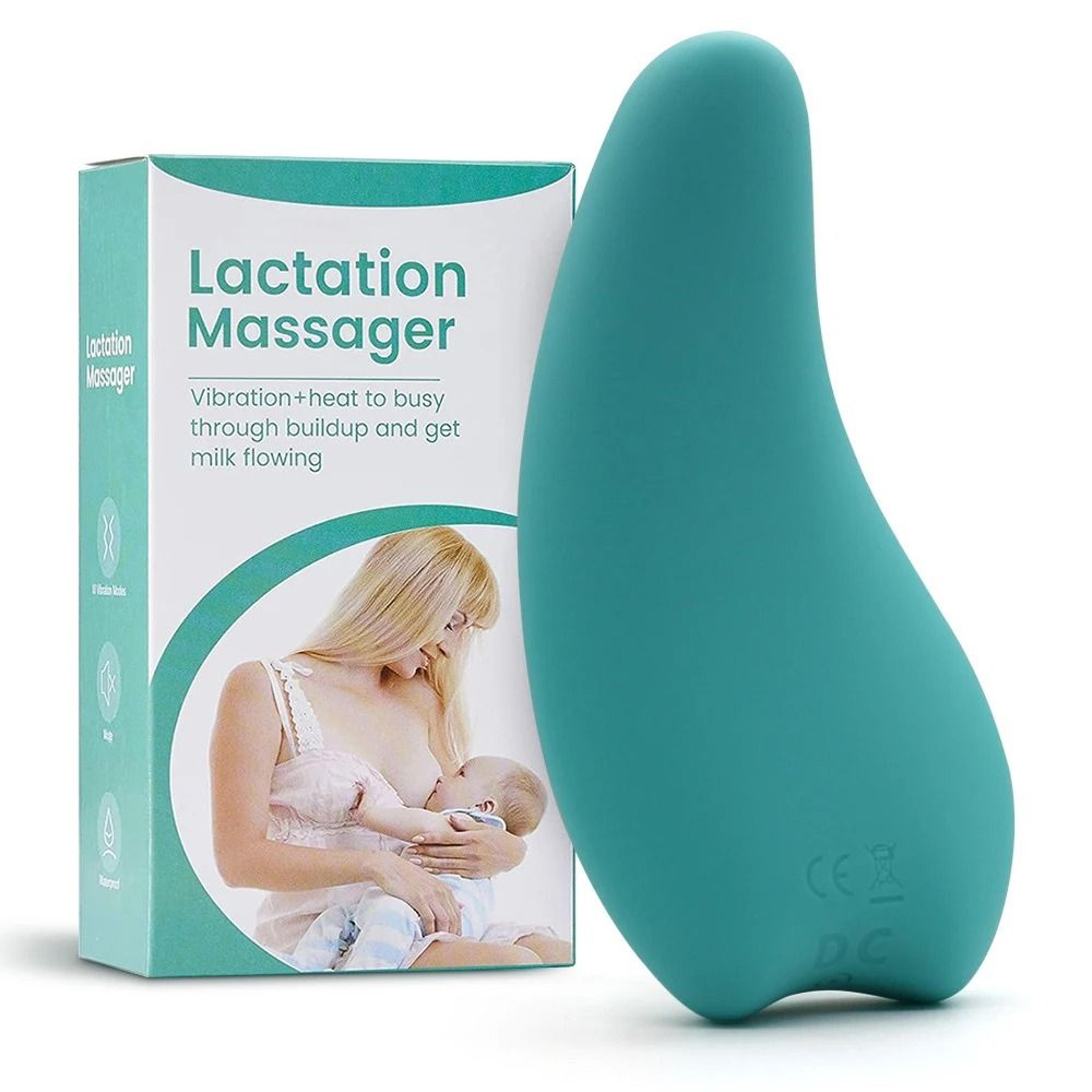 Soft Silicone Lactation Massager With Heat And Vibration For Breastfeeding Comfort 7