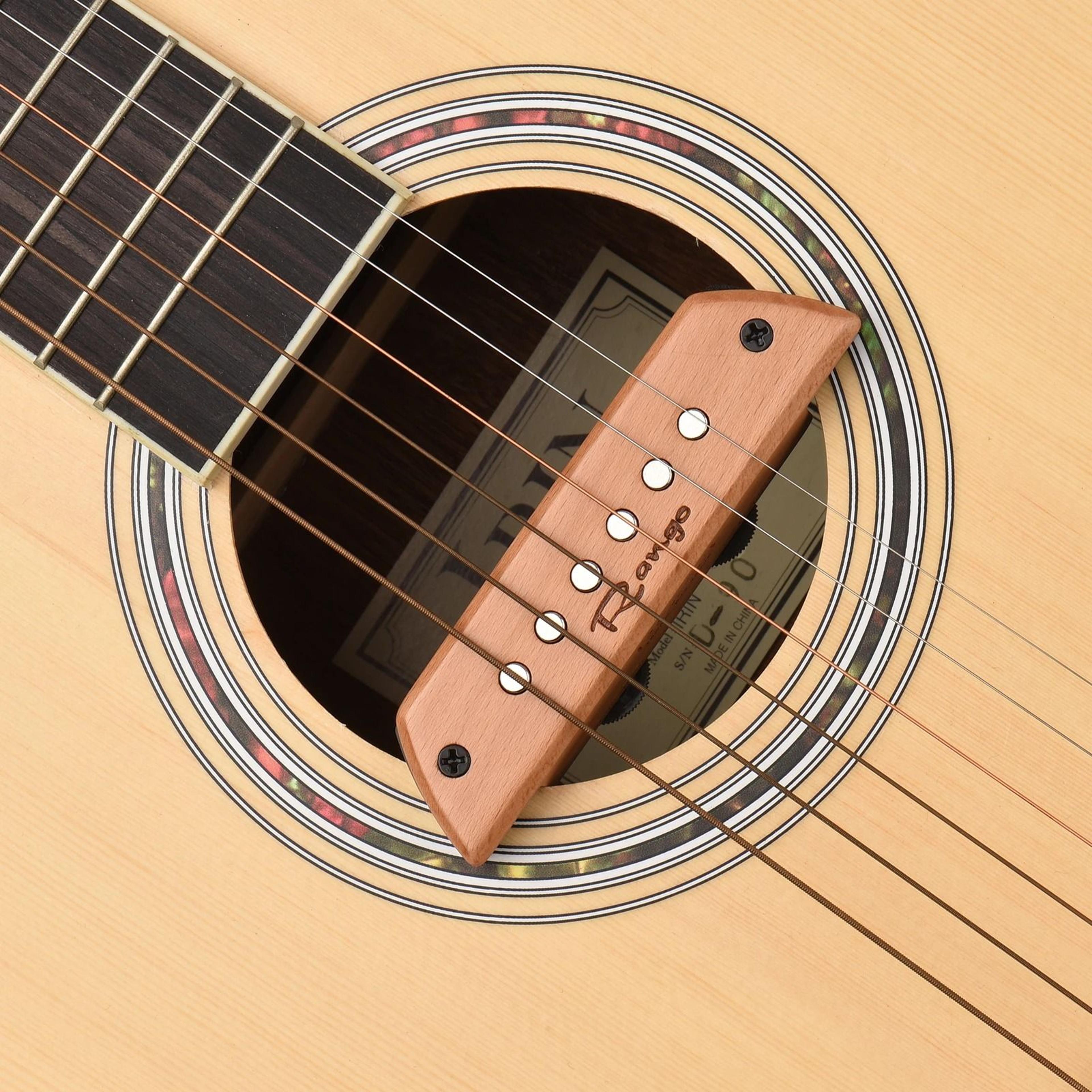 Beech Wood Acoustic Guitar Magnetic Soundhole Pickup With Passive Design 2