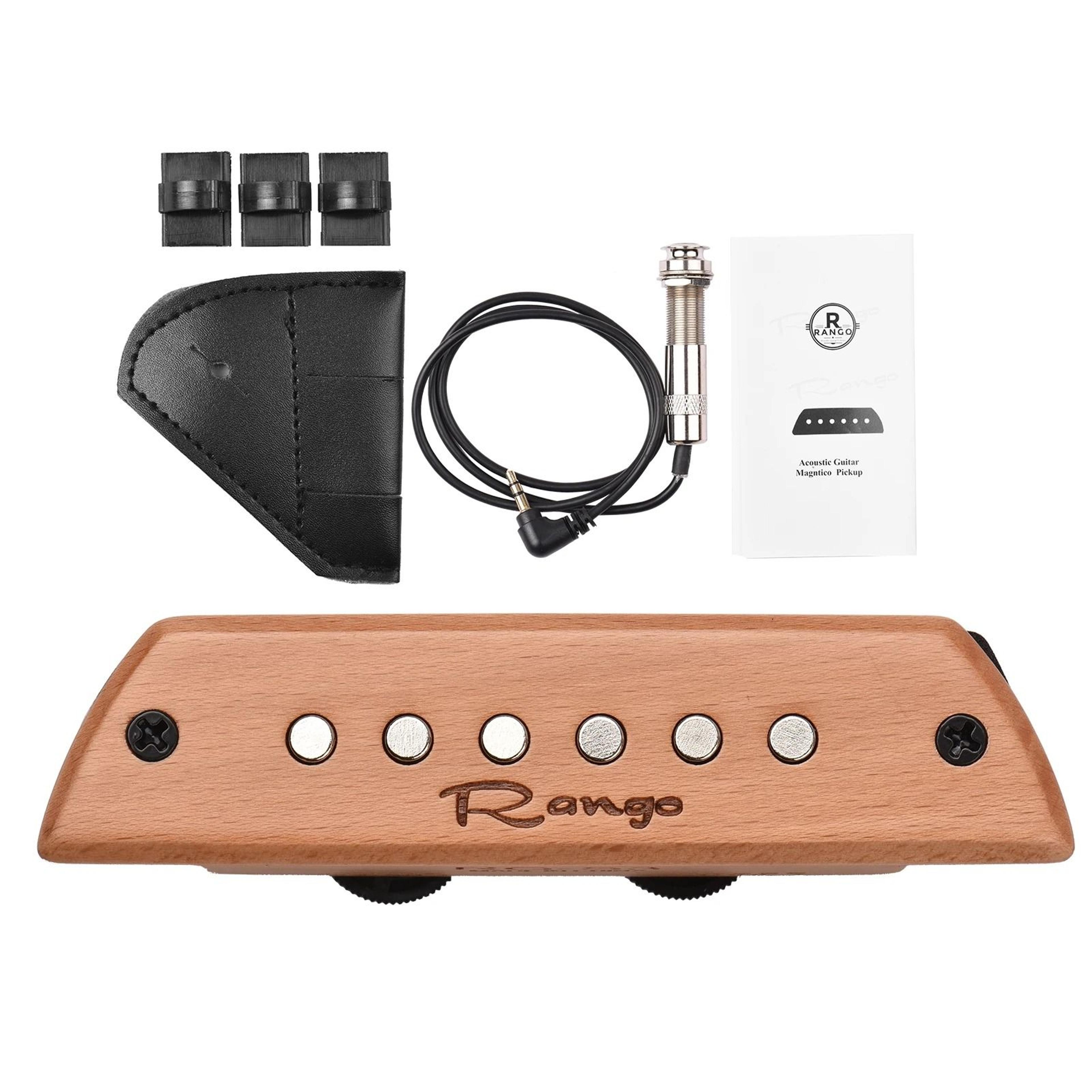 Beech Wood Acoustic Guitar Magnetic Soundhole Pickup With Passive Design 6