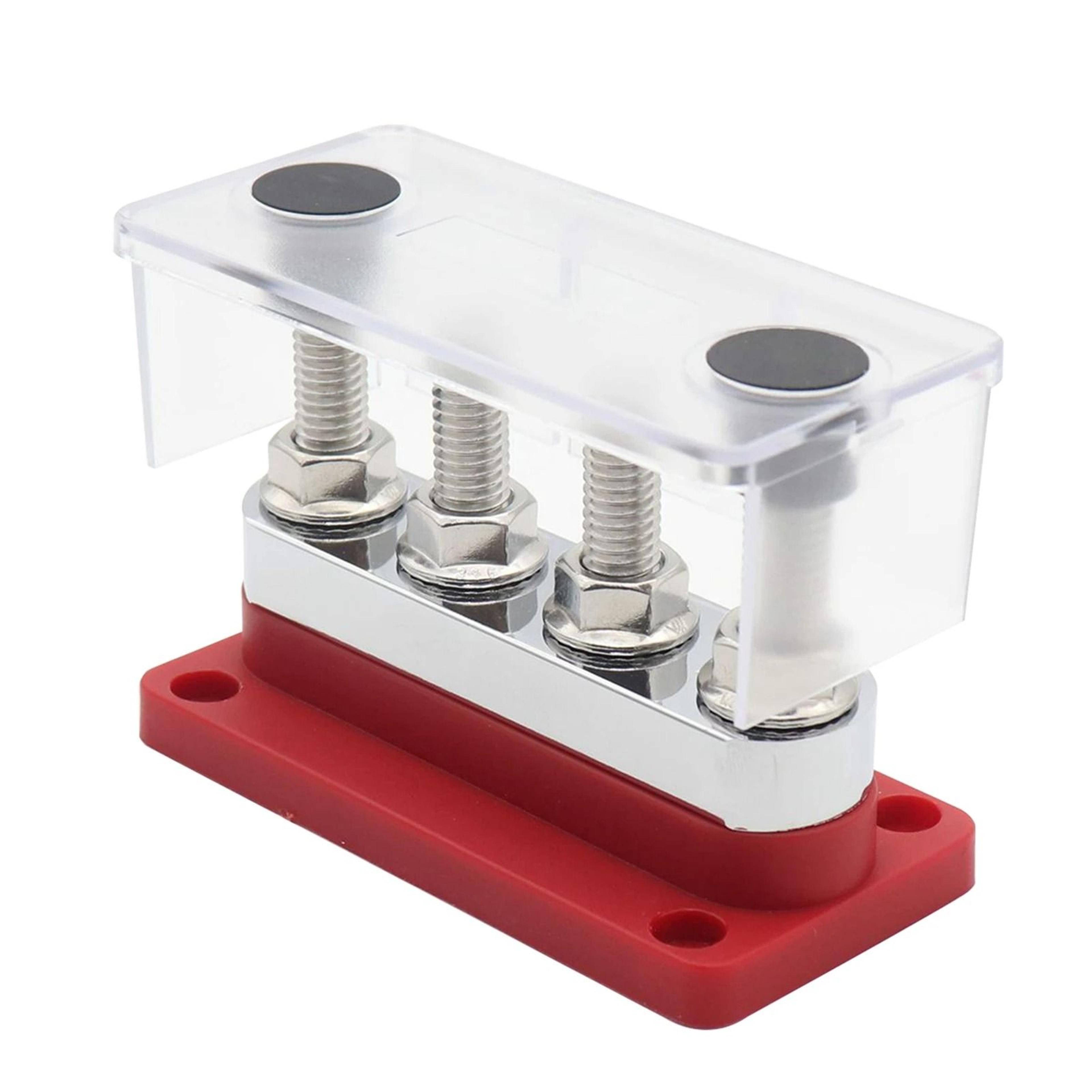 600A 48V DC Power Distribution Bus Bar With 4 Terminal Posts 2