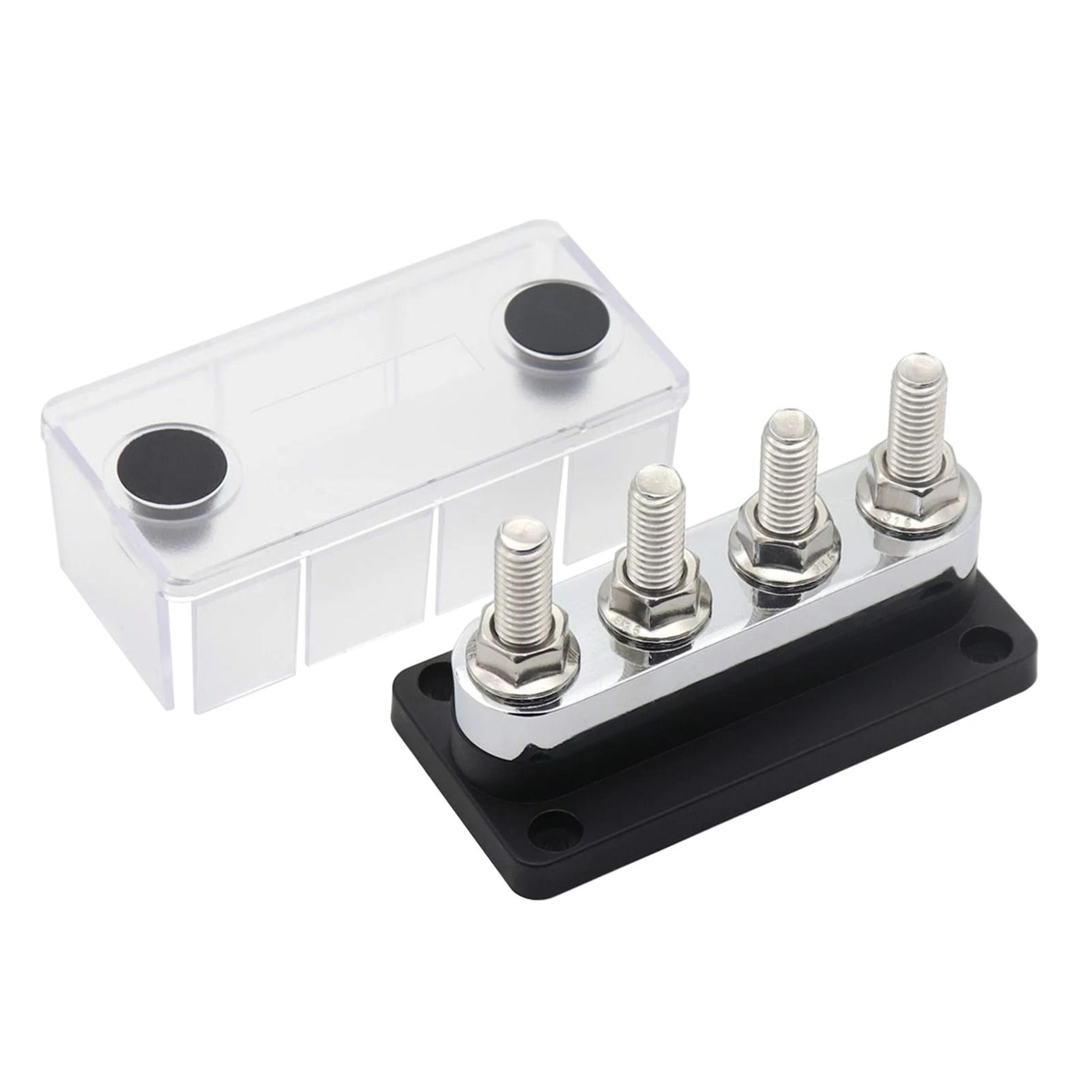 600a 48v dc power distribution bus bar with 4 terminal posts