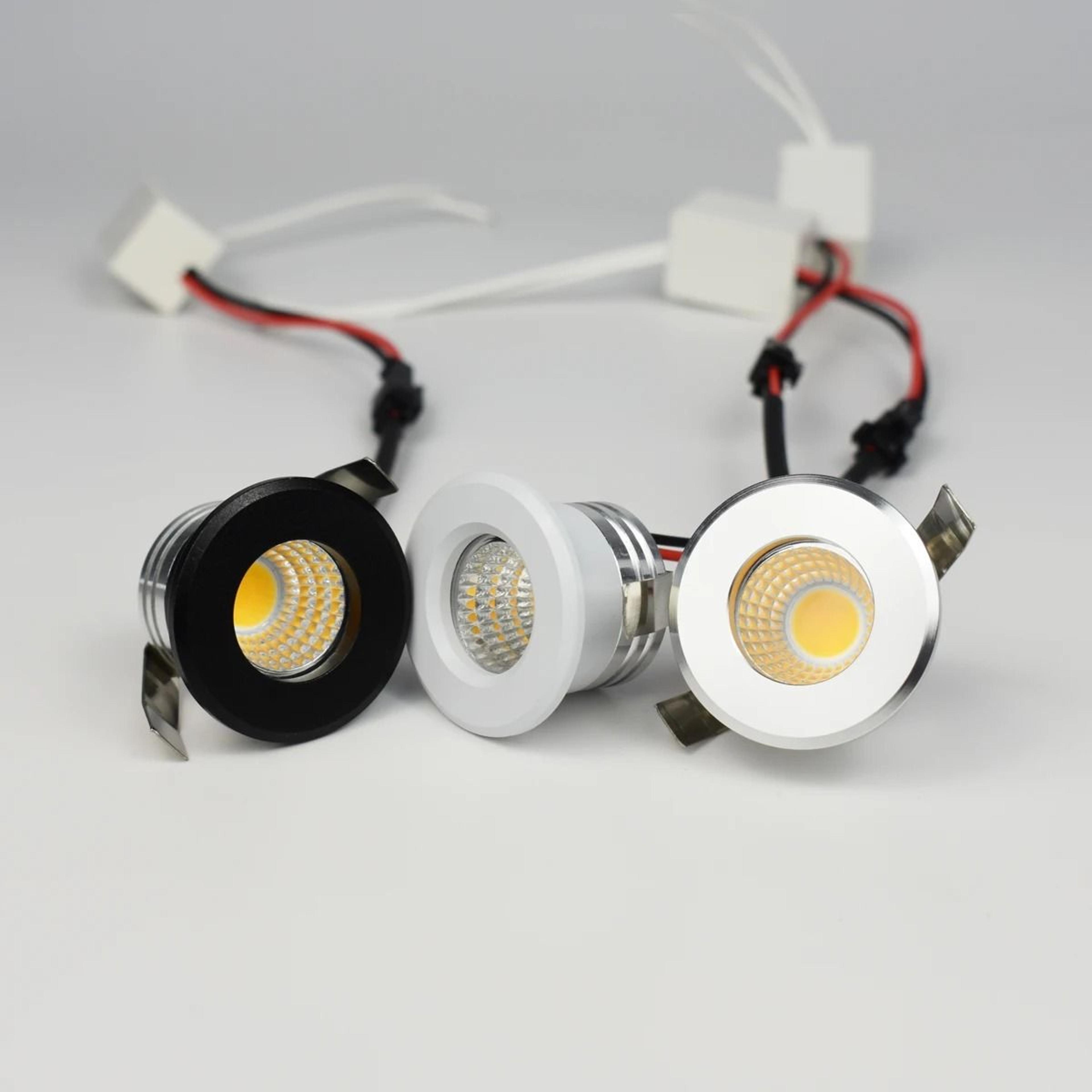 3w mini cob led recessed downlight 30mm for cabinet lighting