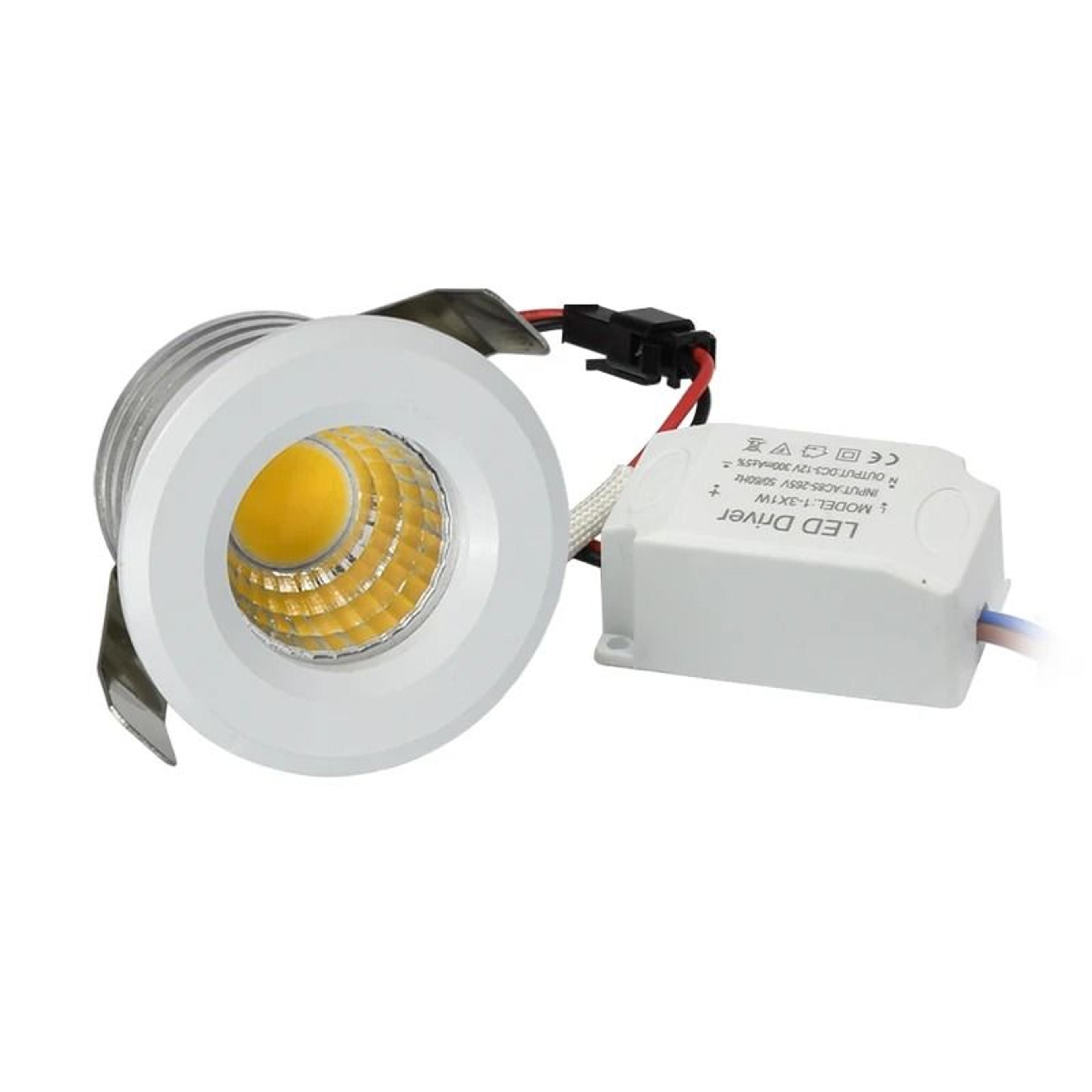 3W Mini COB LED Recessed Downlight 30mm Dimmable Spotlight 9