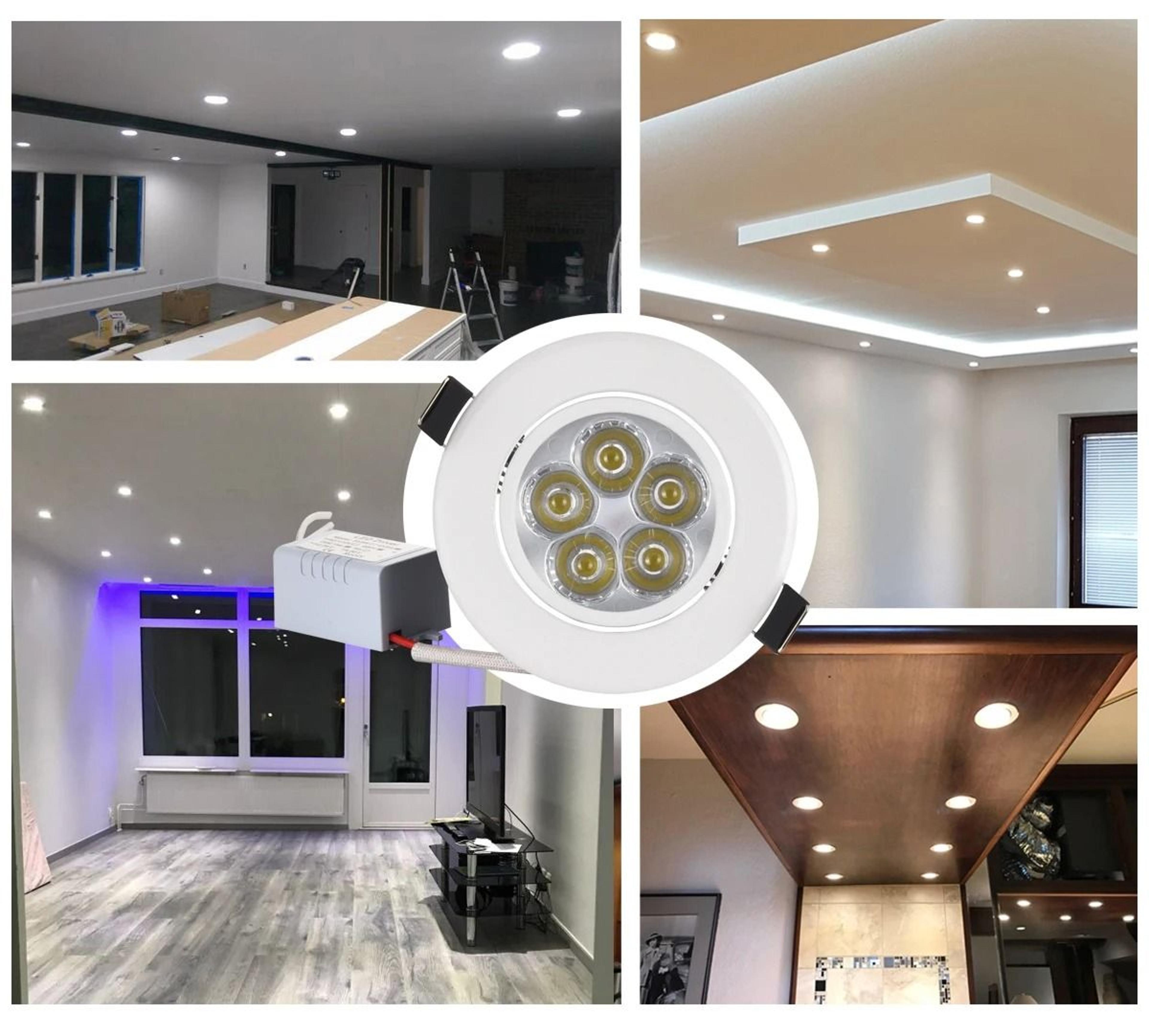 70mm 90mm LED Recessed Ceiling Spotlight For Modern Home Lighting 6