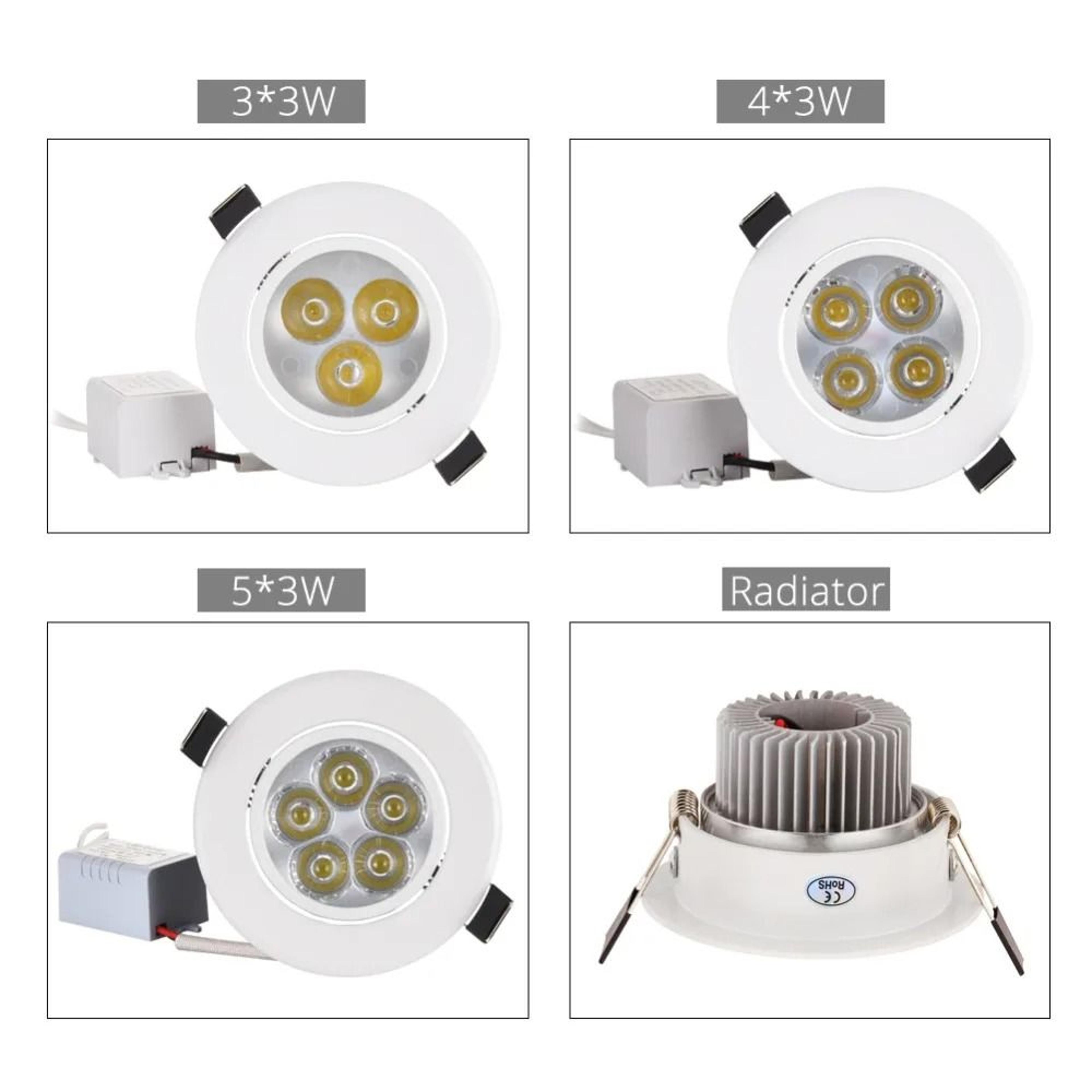 9W 12W 15W Dimmable LED Recessed Downlight For Ceiling Lighting 1