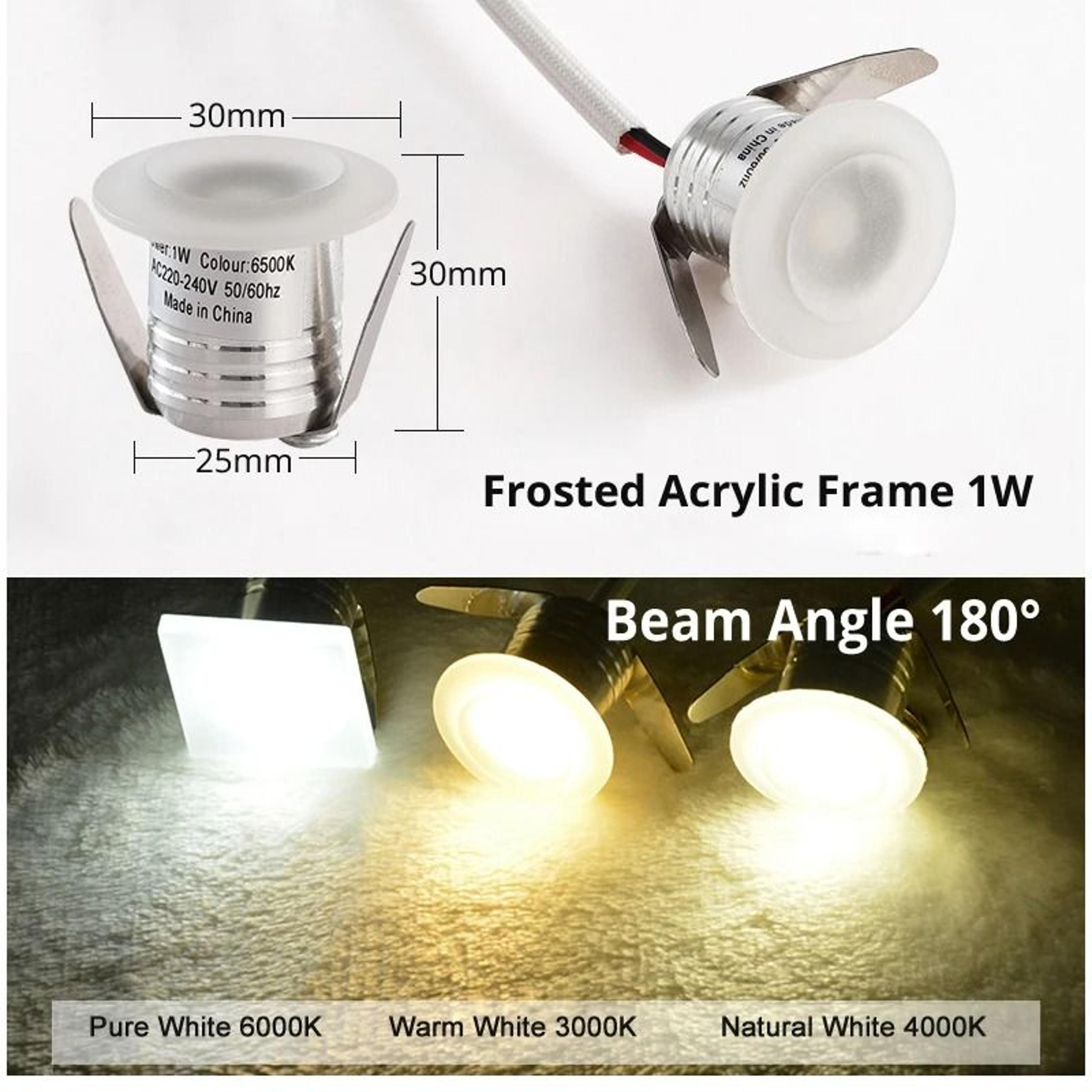 1W Mini LED Recessed Spotlight 20mm For Wine Cabinet Lighting 7