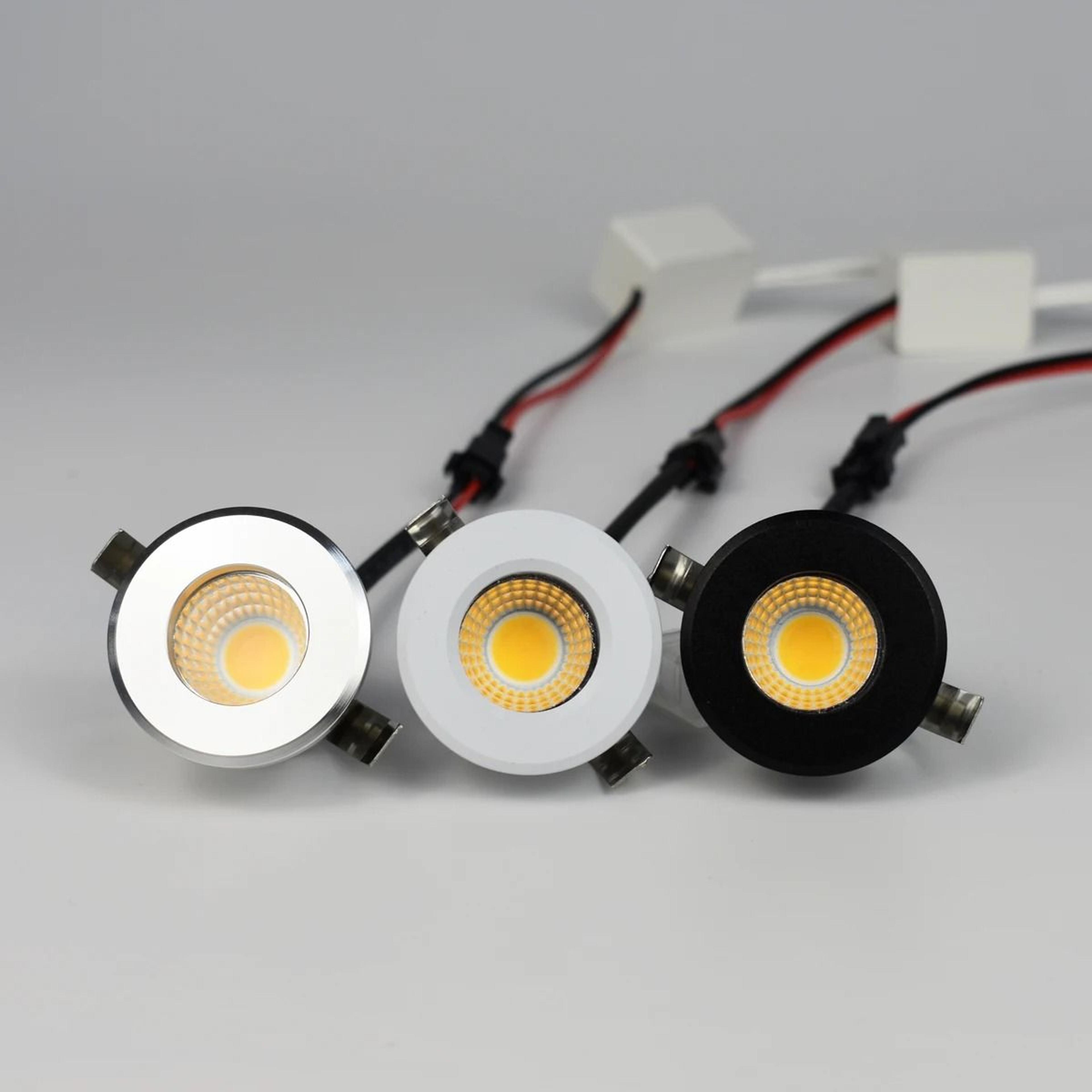 compact 3w anti-fog cob ceiling spotlight with adjustable brightness