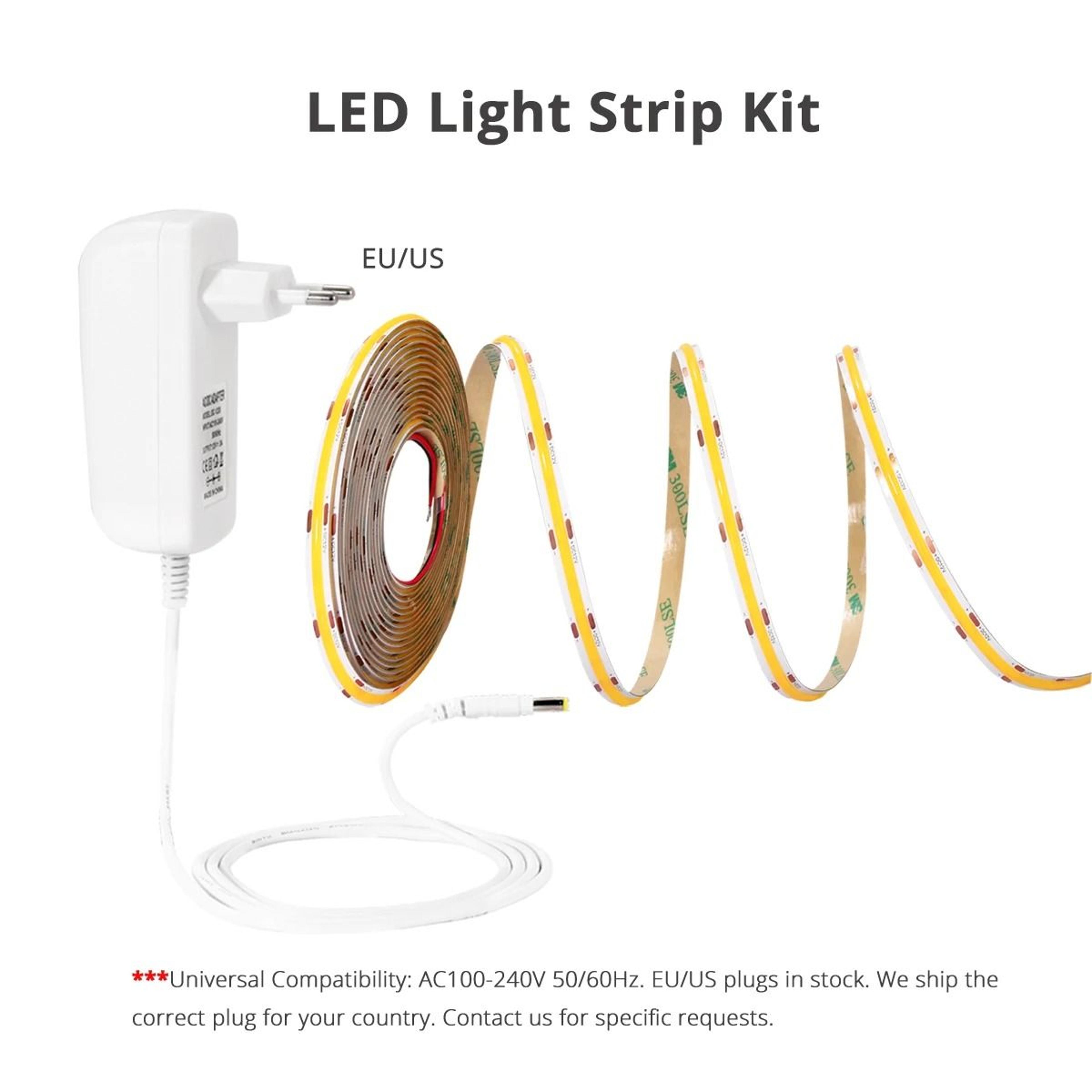 12V COB LED Strip Light With Remote And Motion Sensor Options 4