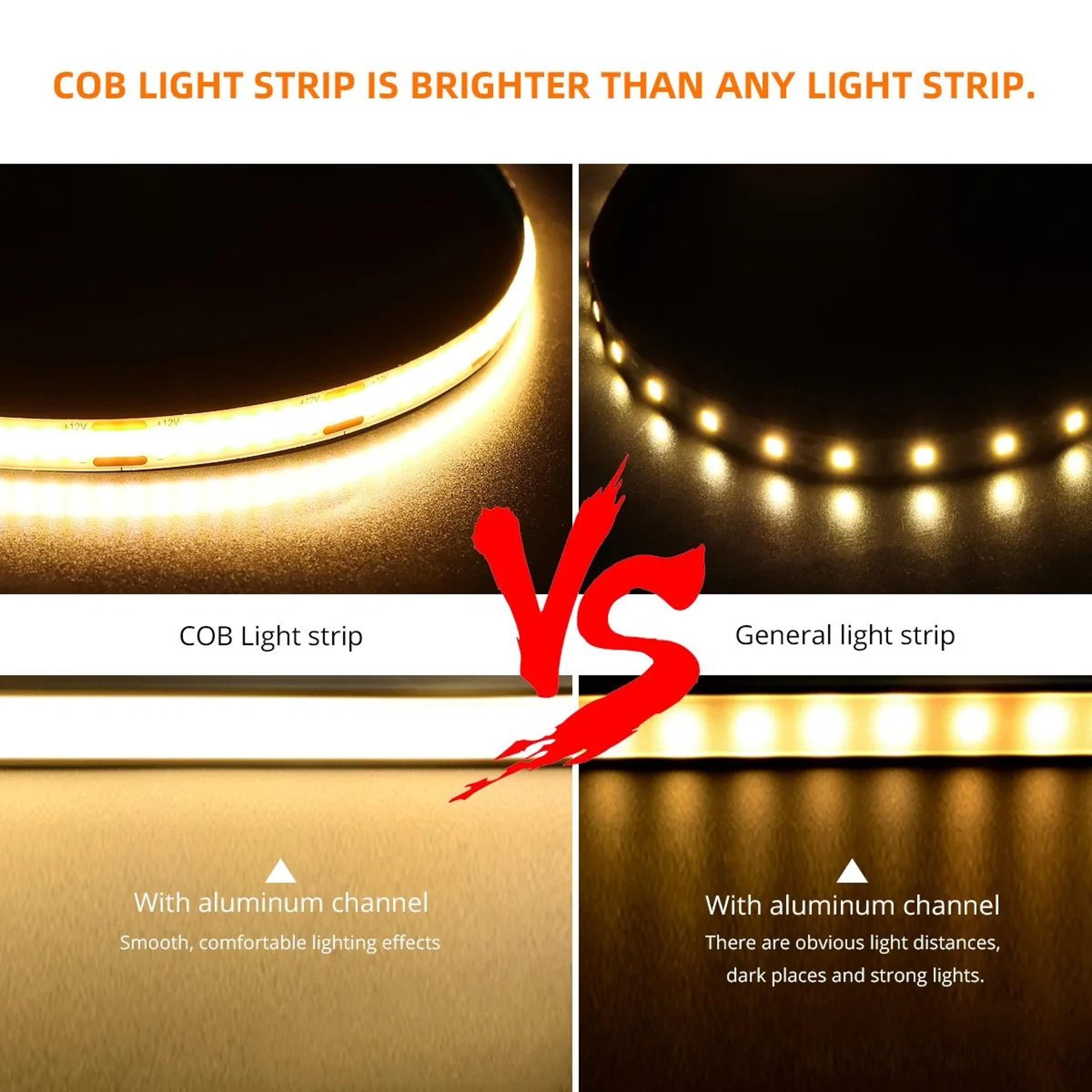 12V COB LED Strip Light With Remote And Motion Sensor Options 11