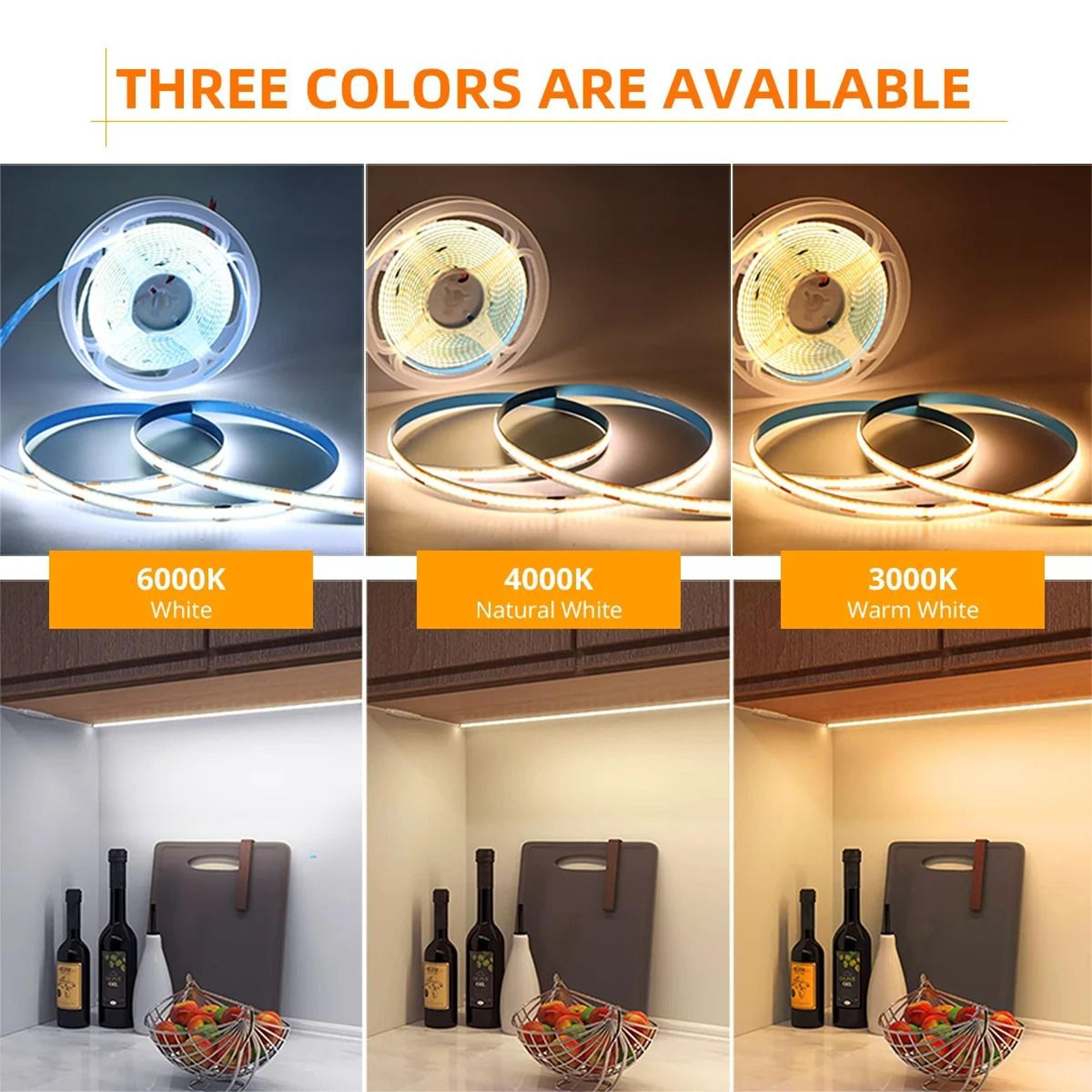 12V COB LED Strip Light With Remote And Motion Sensor Options 12