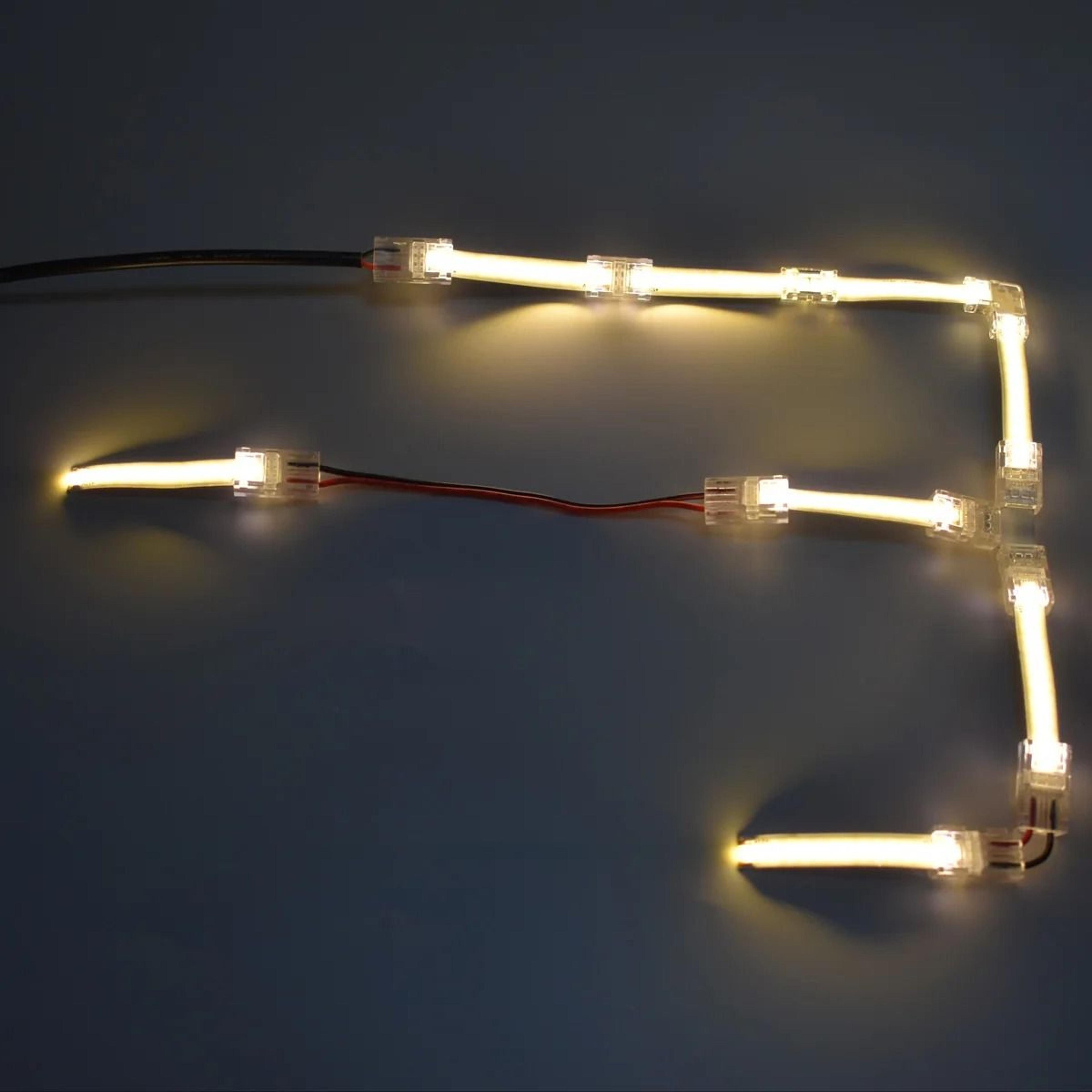 8mm COB LED Strip Connectors With Corner And TShaped Options 18
