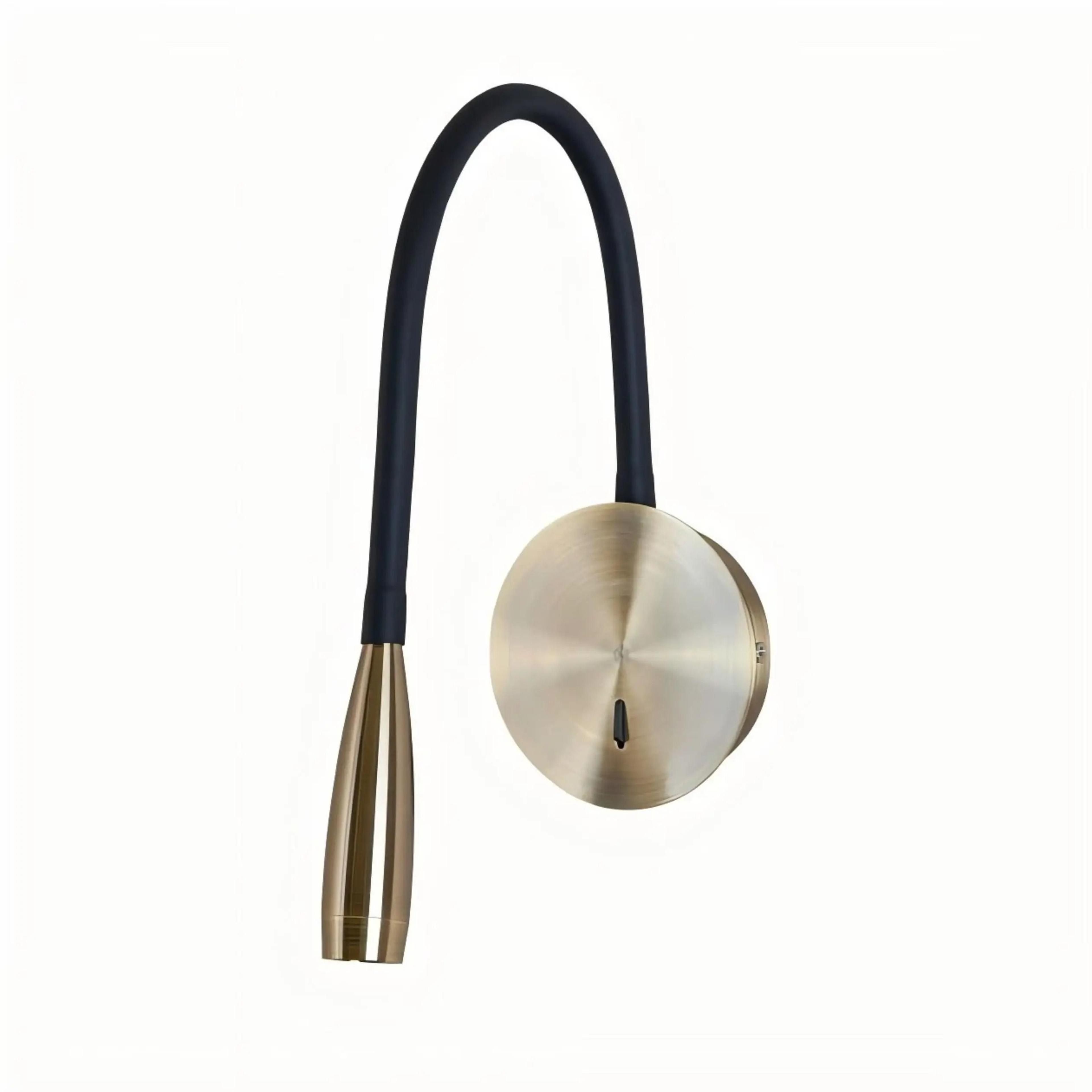 3W Flexible LED Bedside Reading Wall Lamp Bronze Black 6