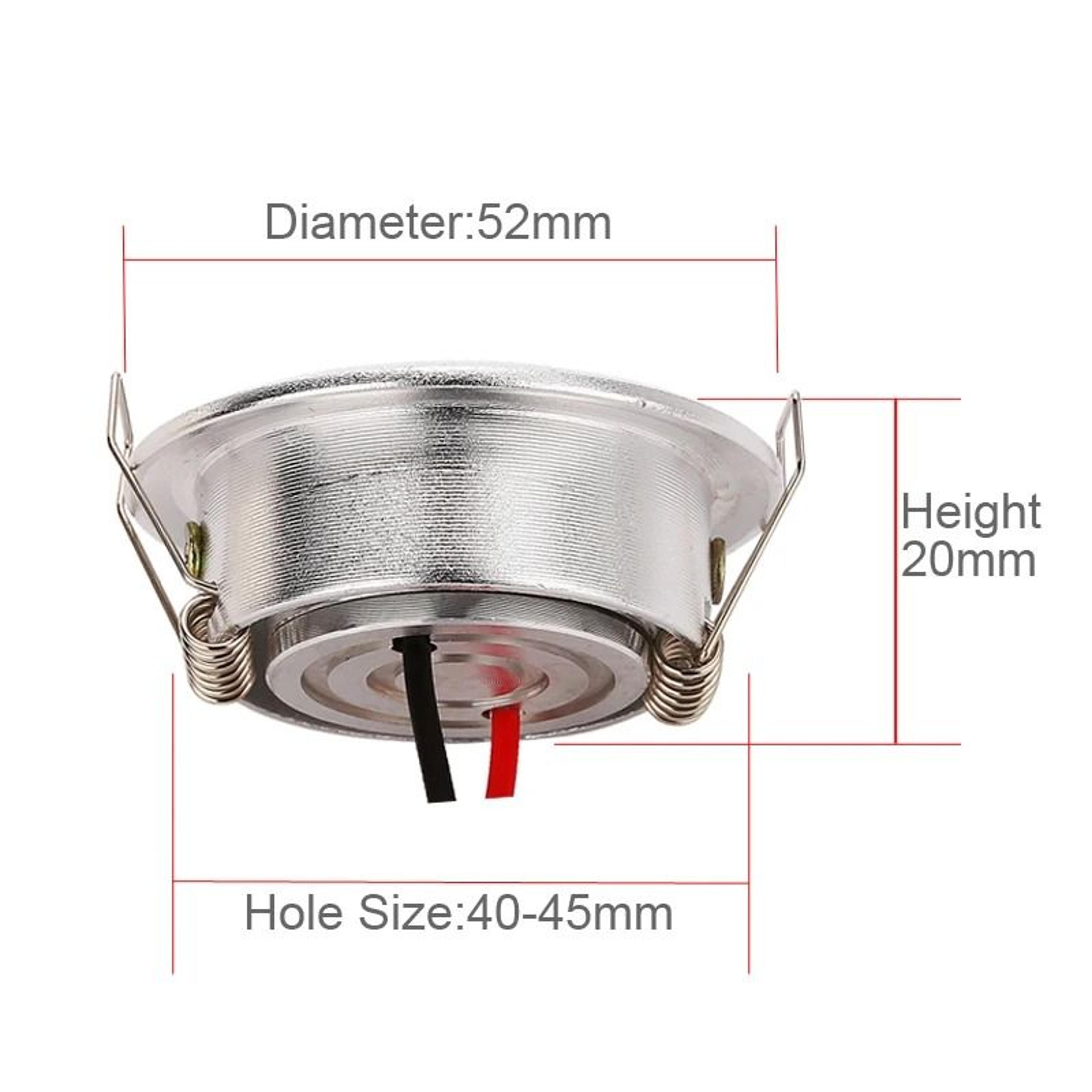 10 Pack Mini LED Recessed Cabinet Downlights 1W 3W 3