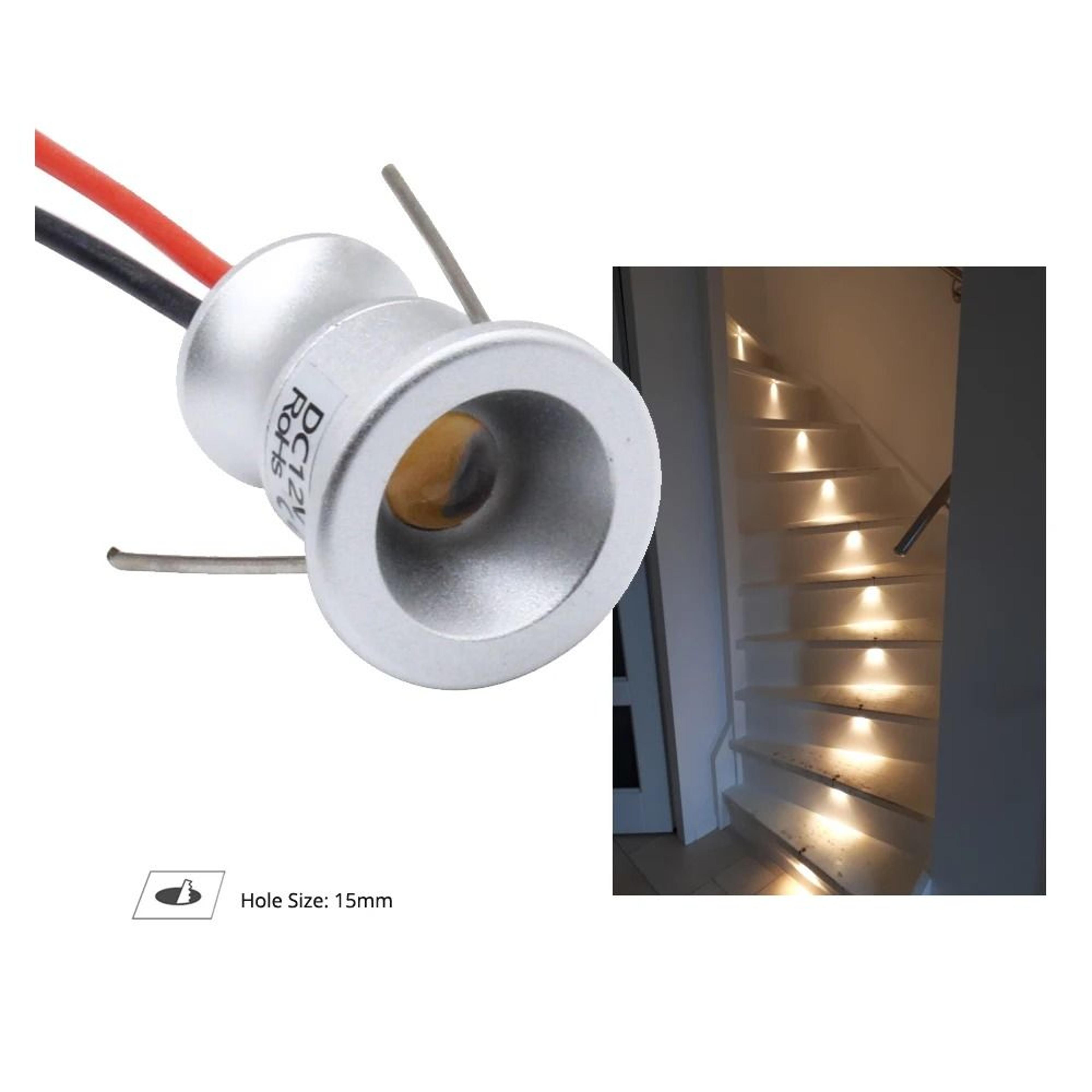 1W IP65 Waterproof Mini LED Spotlight 12V High Temperature Resistant 6