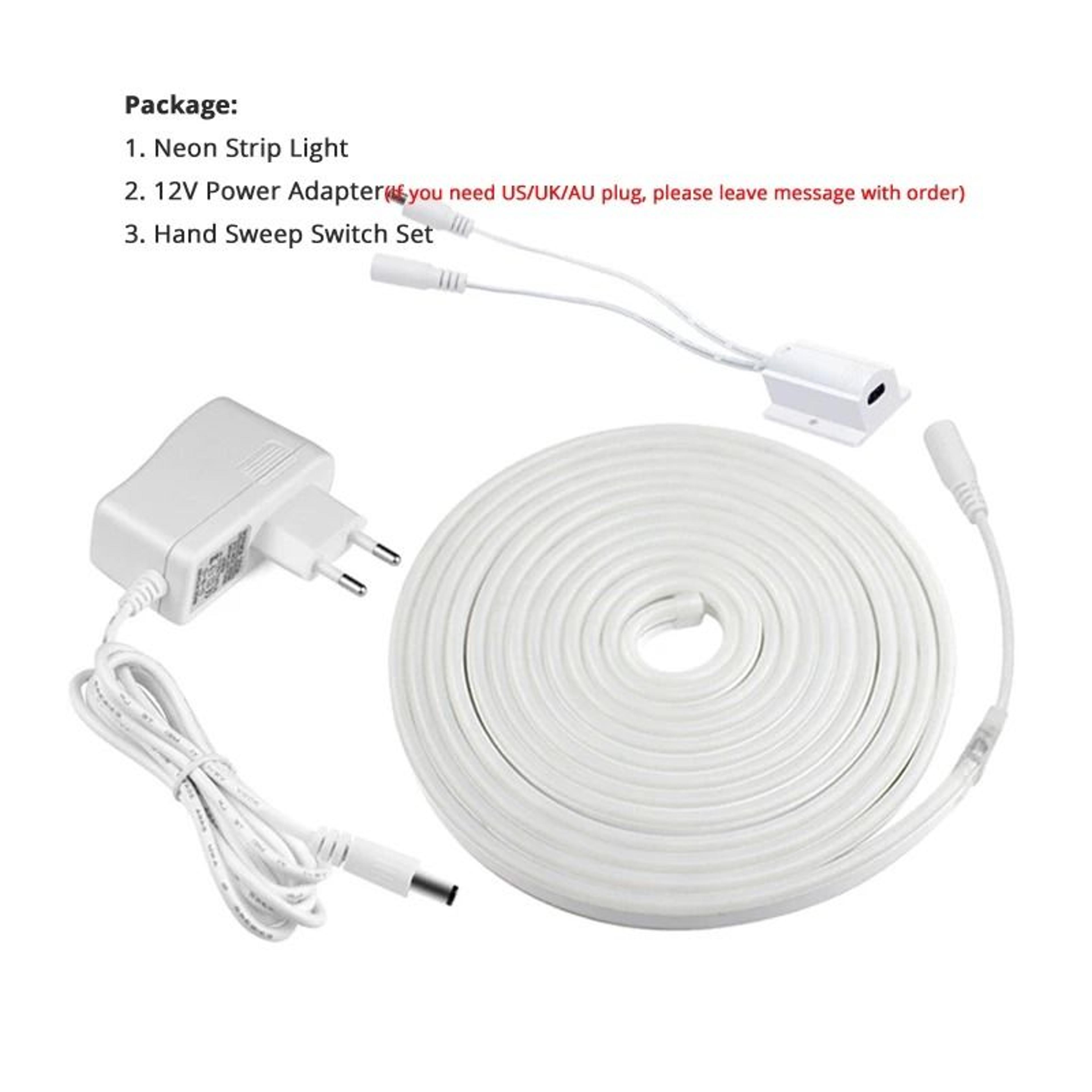 6mm Flexible LED Neon Strip Light With Motion Sensor Dimmer 5