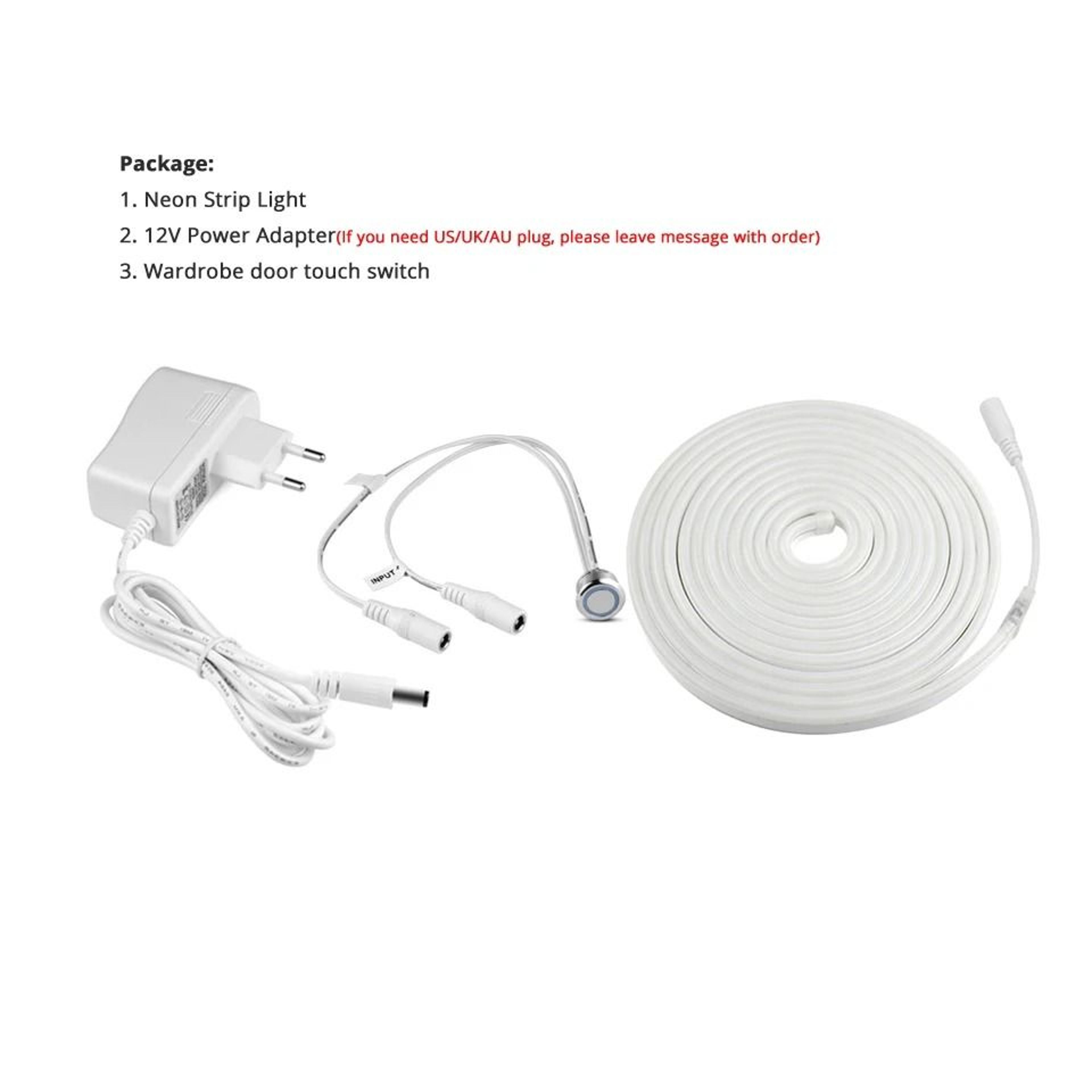 6mm Flexible LED Neon Strip Light With Motion Sensor Dimmer 6