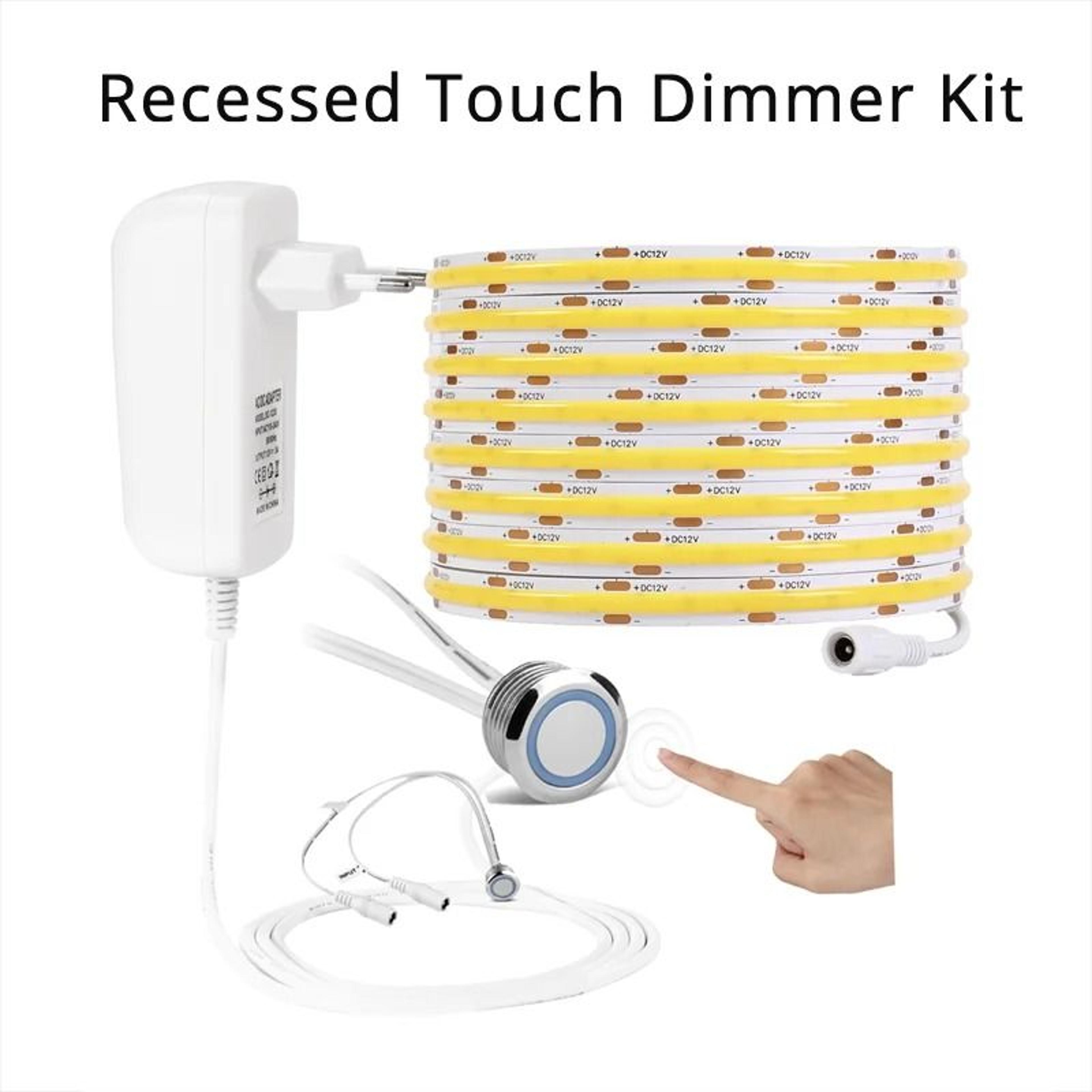 PIR Motion Sensor LED Strip Light Kit With Touch Dimmer 3