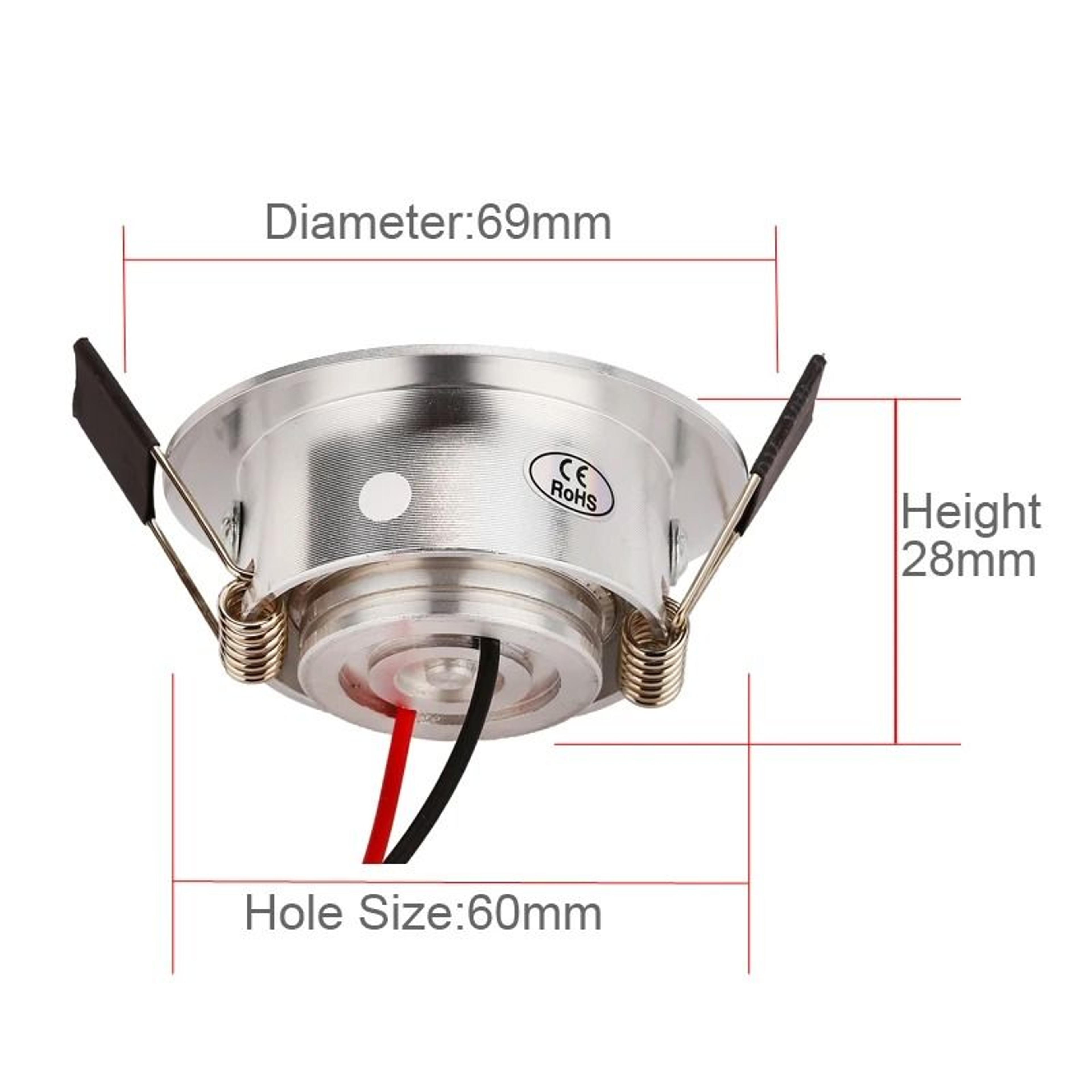4 Pack Mini Recessed LED Downlights With Driver For Ceiling And Cabinet Lighting 3