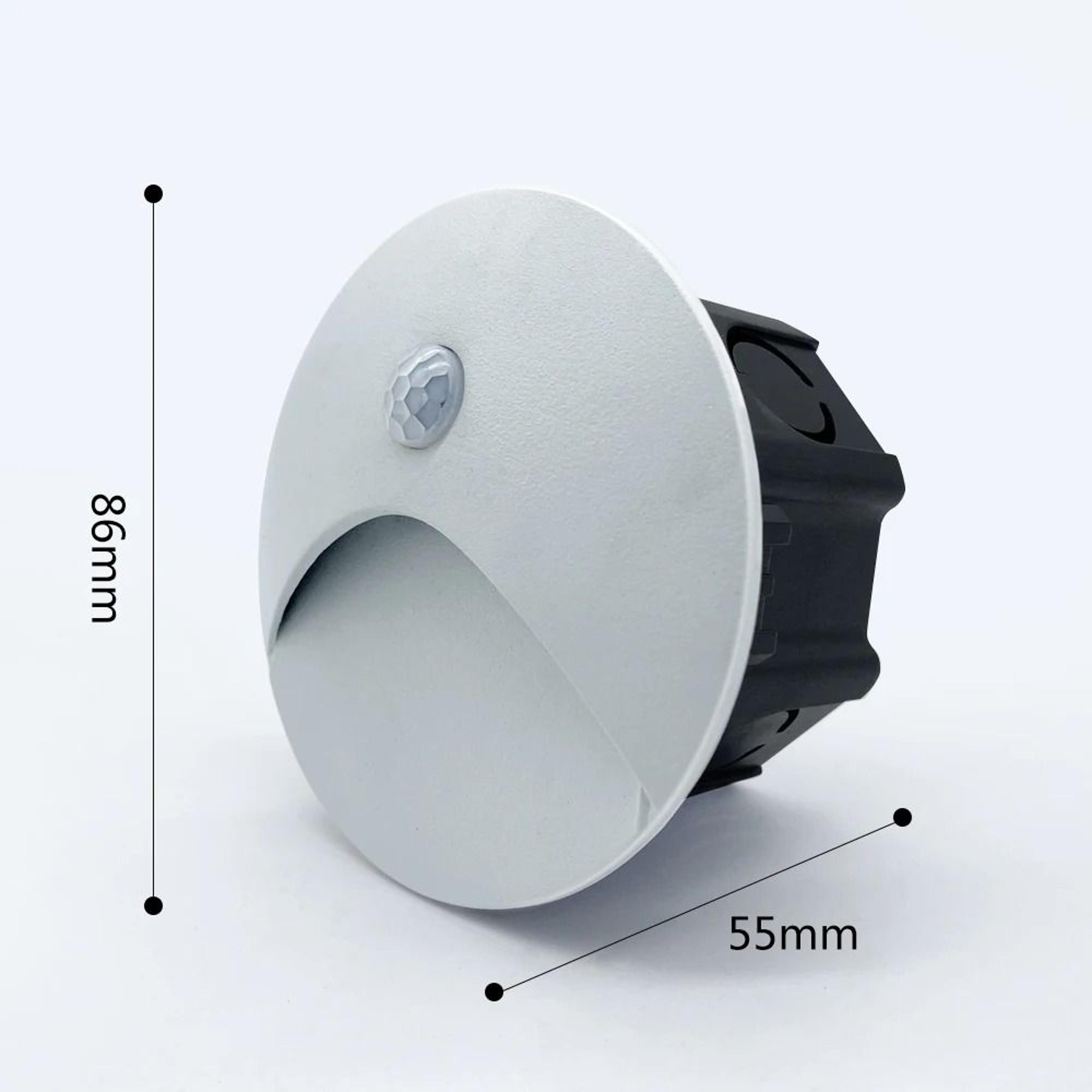 Waterproof Recessed LED Stair Light With Motion Sensor For Outdoor Walls 5