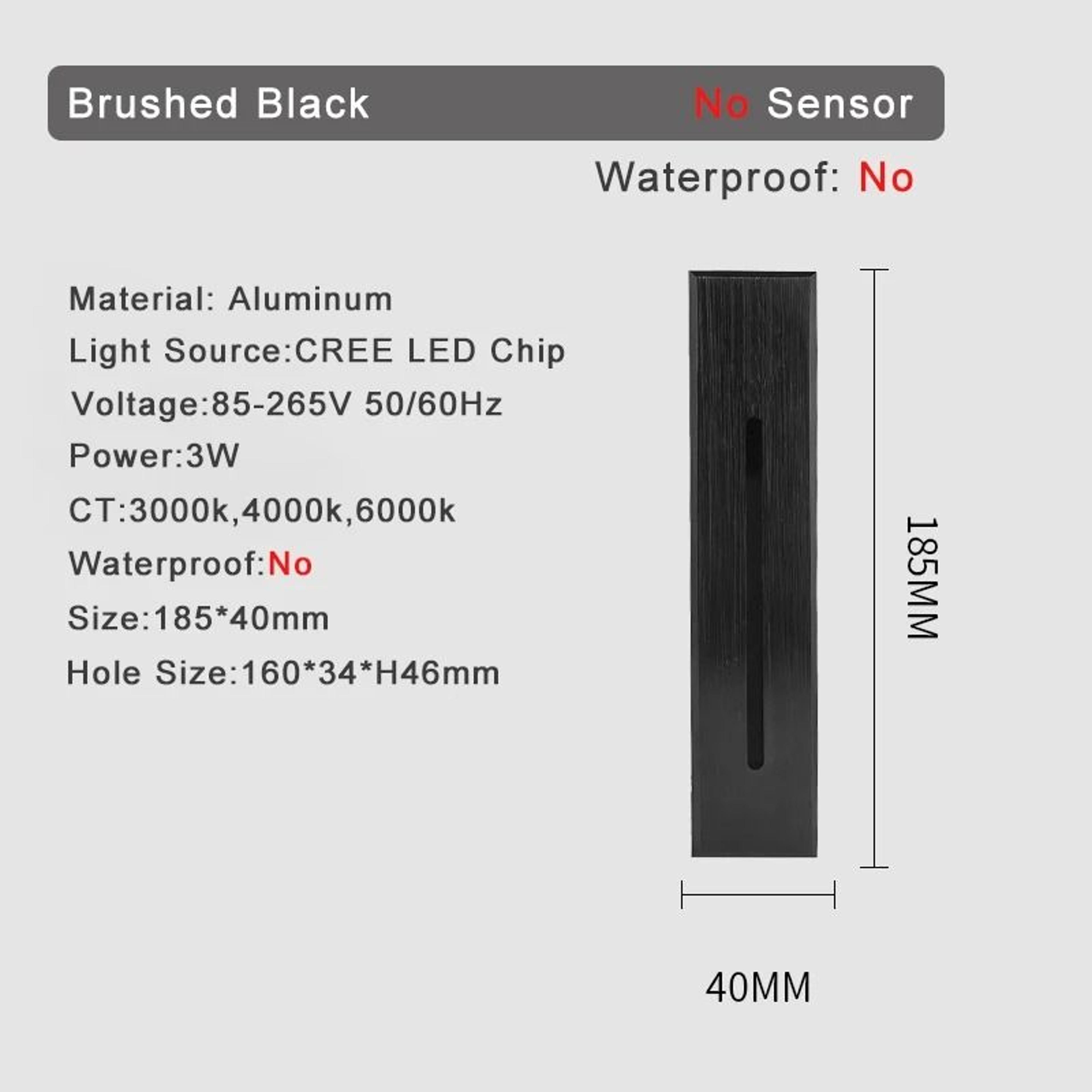 3W Recessed LED Stair Light With Smart Motion Sensor 3