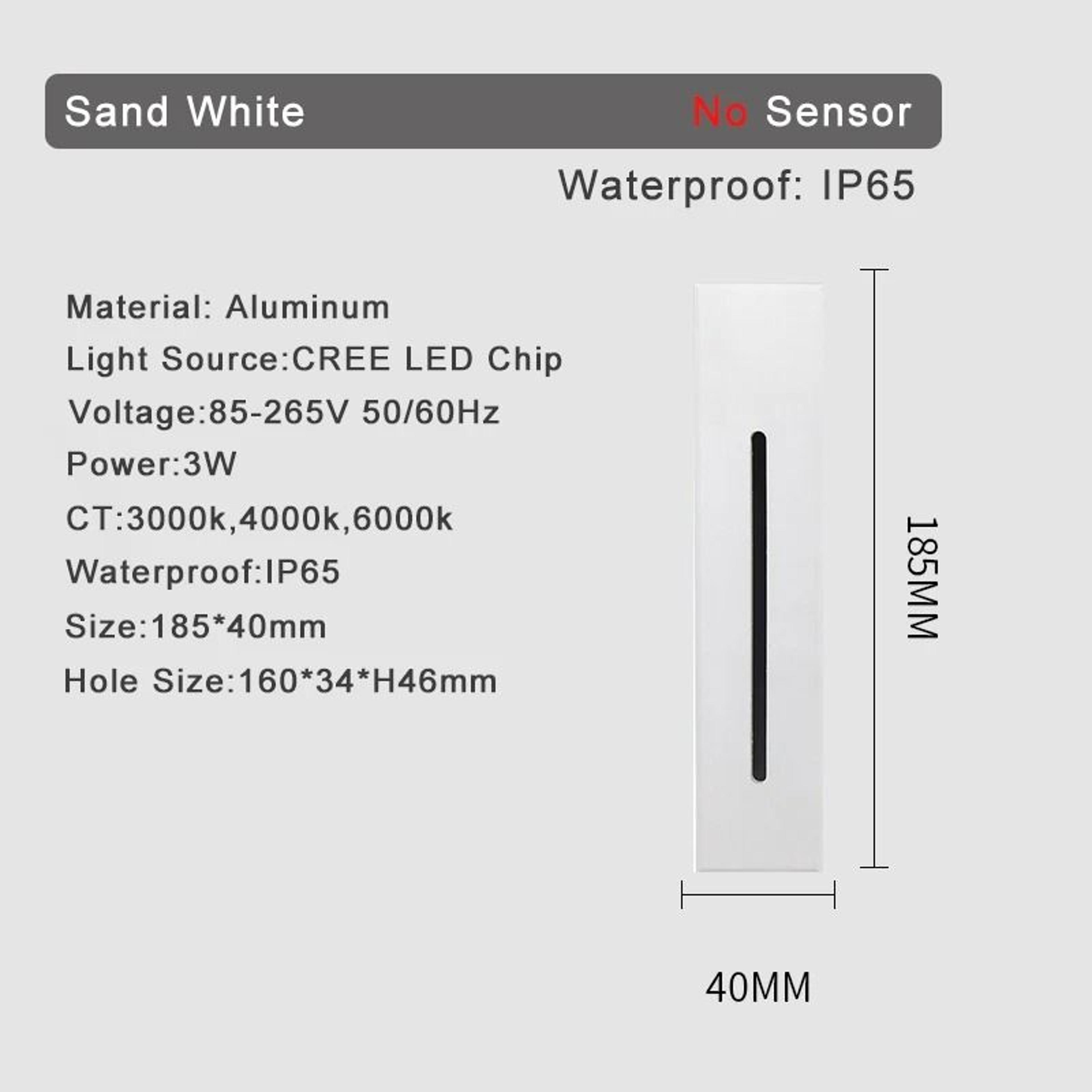 3W Recessed LED Stair Light With Smart Motion Sensor 2