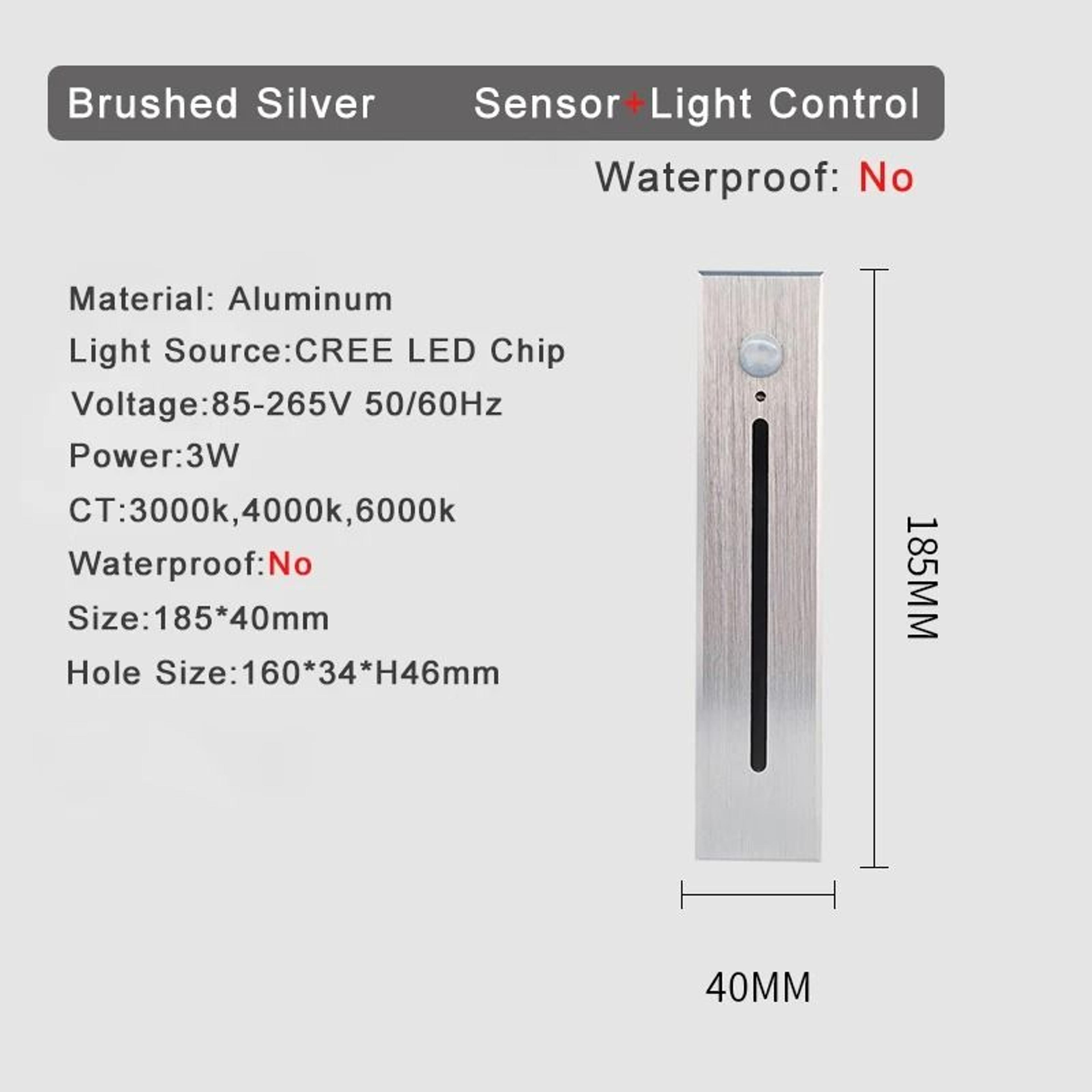 3W Recessed LED Stair Light With Smart Motion Sensor 12