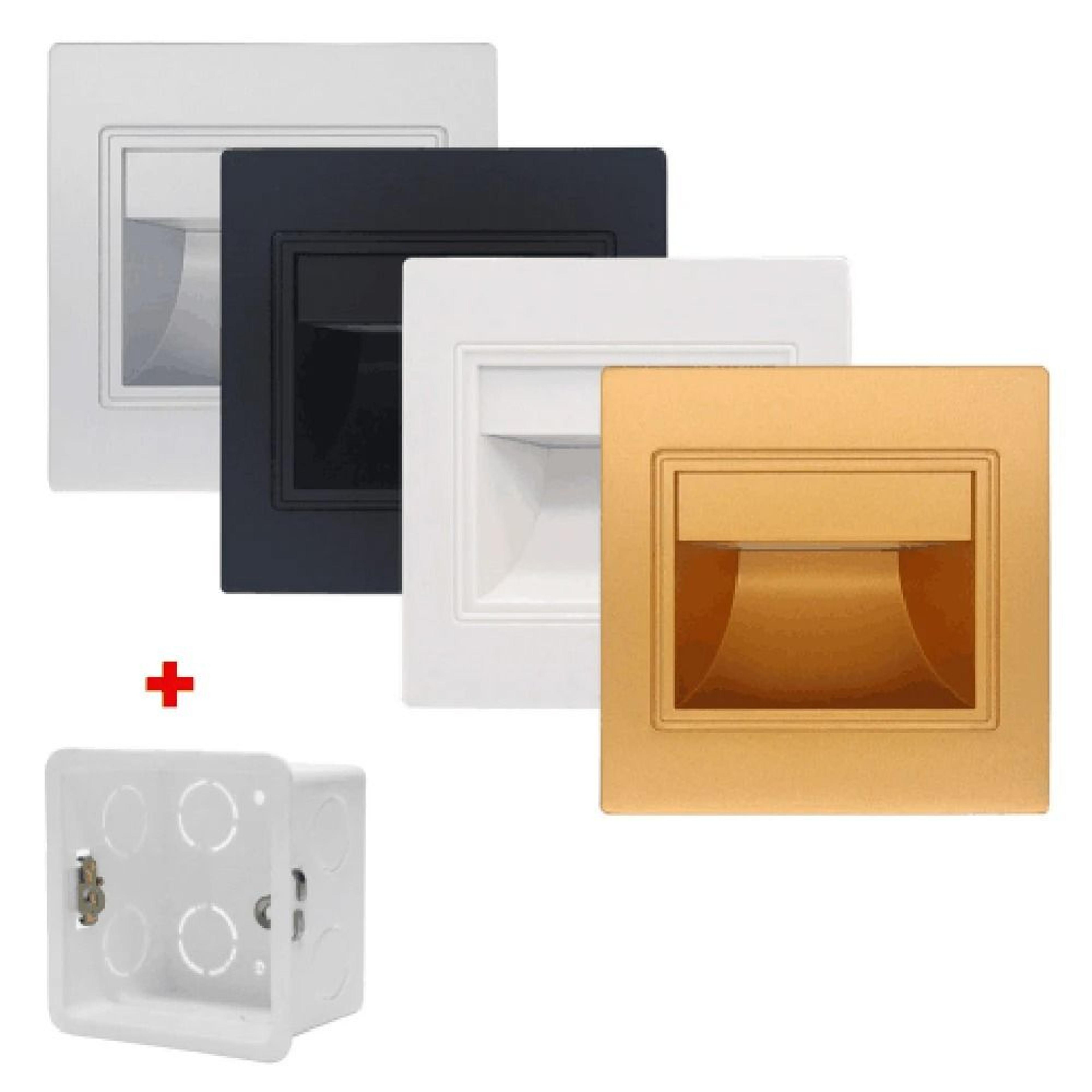 Recessed LED Stair Step Wall Light For Hallway And Bedroom 9