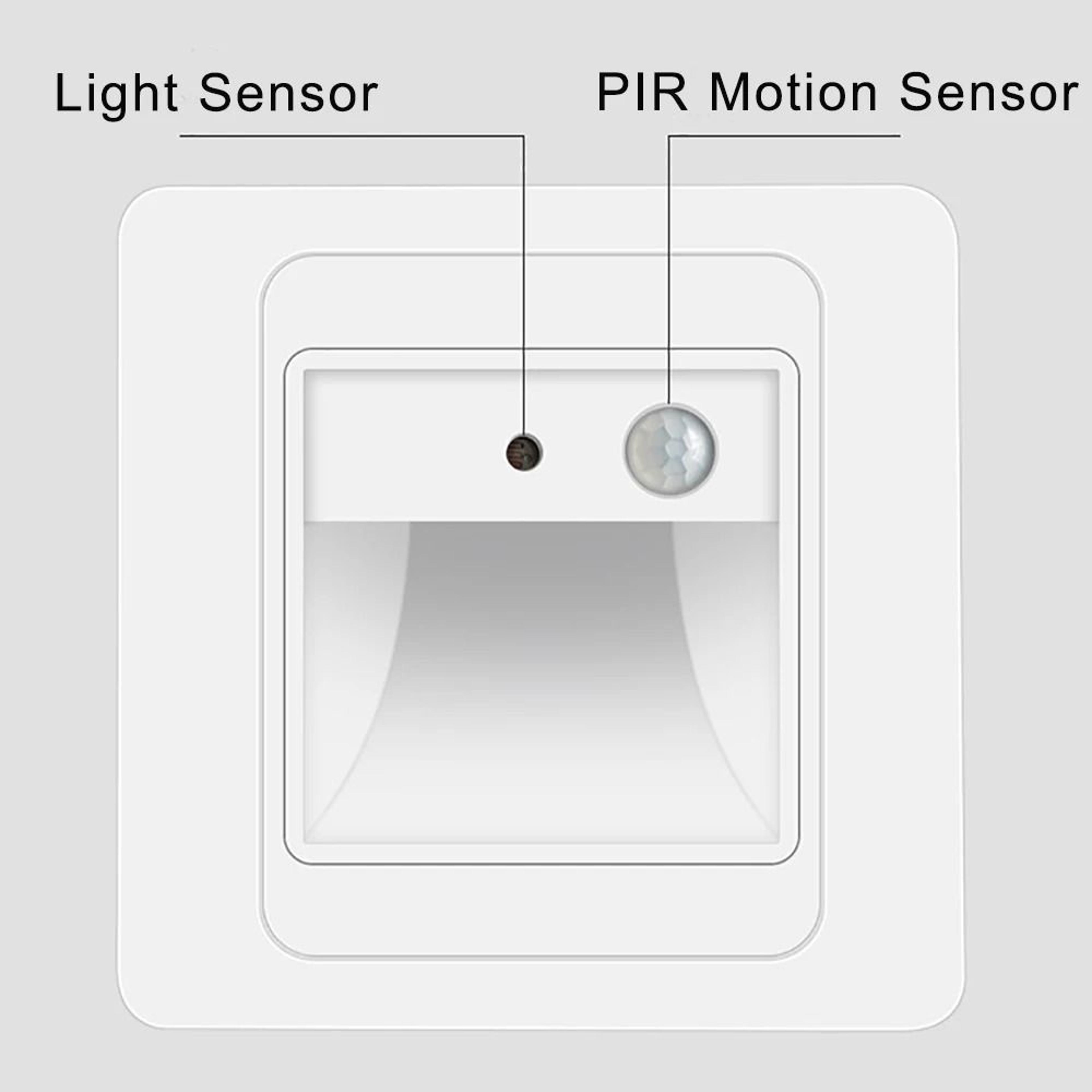 2W Recessed LED Stair Light With PIR Motion Sensor 12