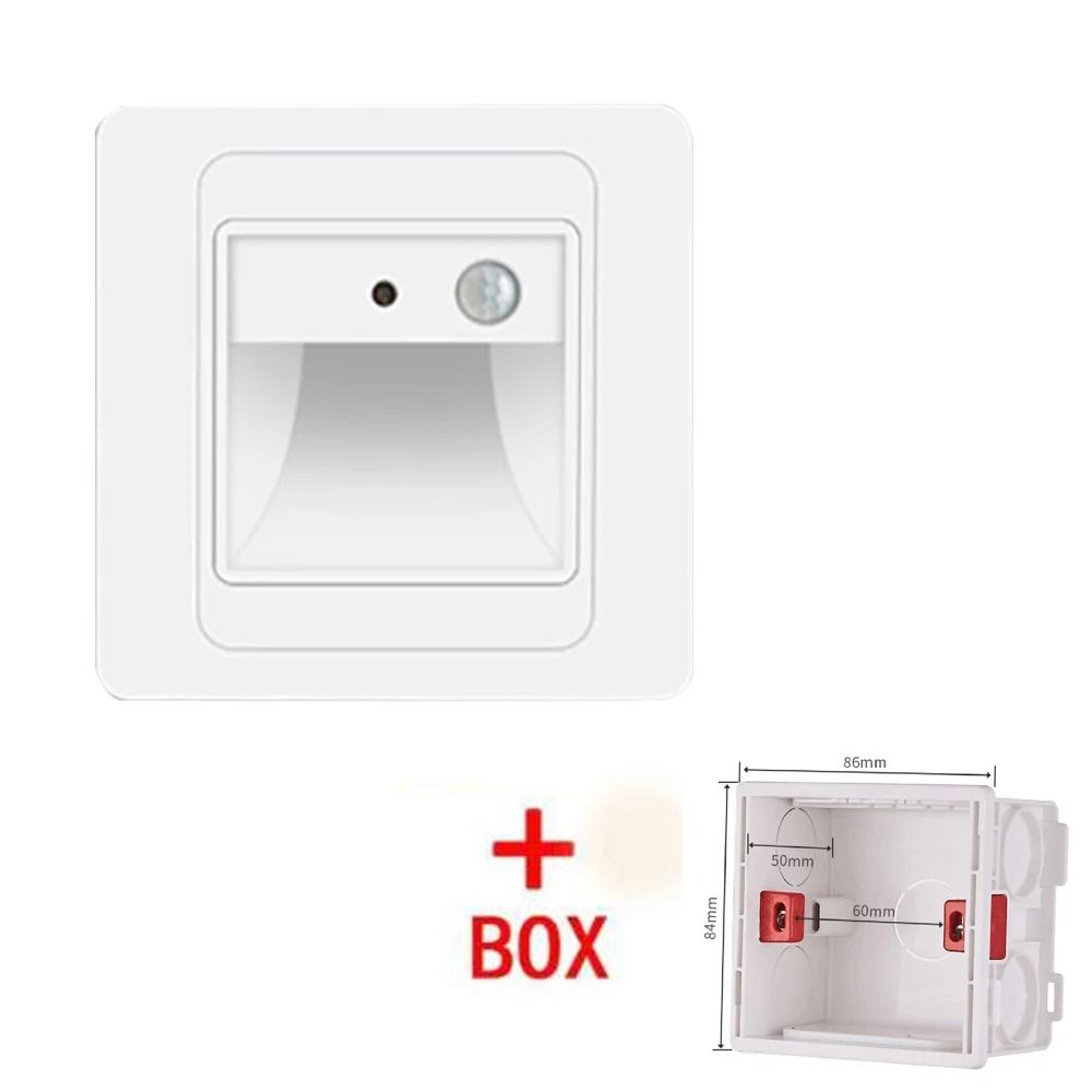 2W Recessed LED Stair Light With PIR Motion Sensor 6