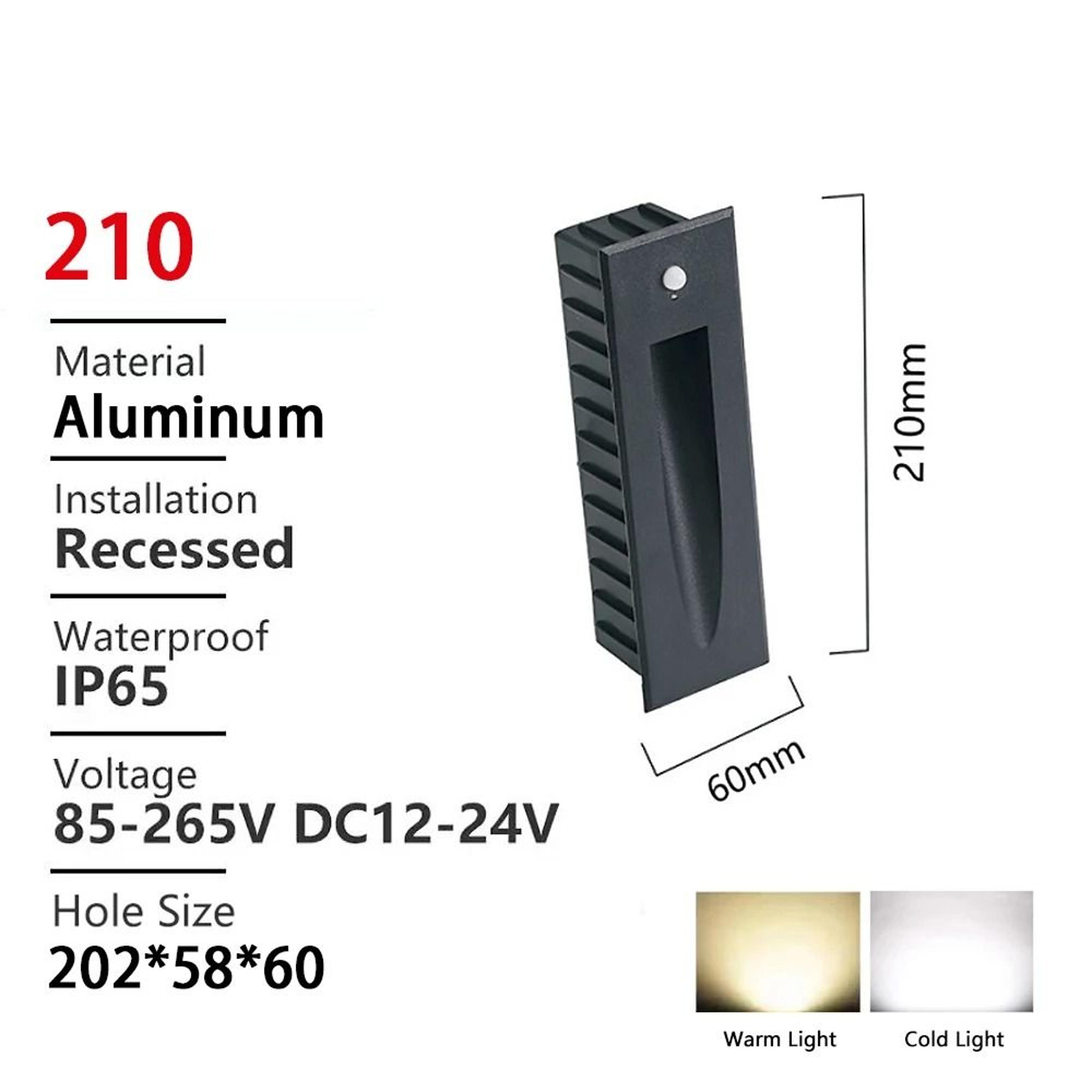 Outdoor Motion Sensor LED Step Light With Waterproof Recessed Design 10