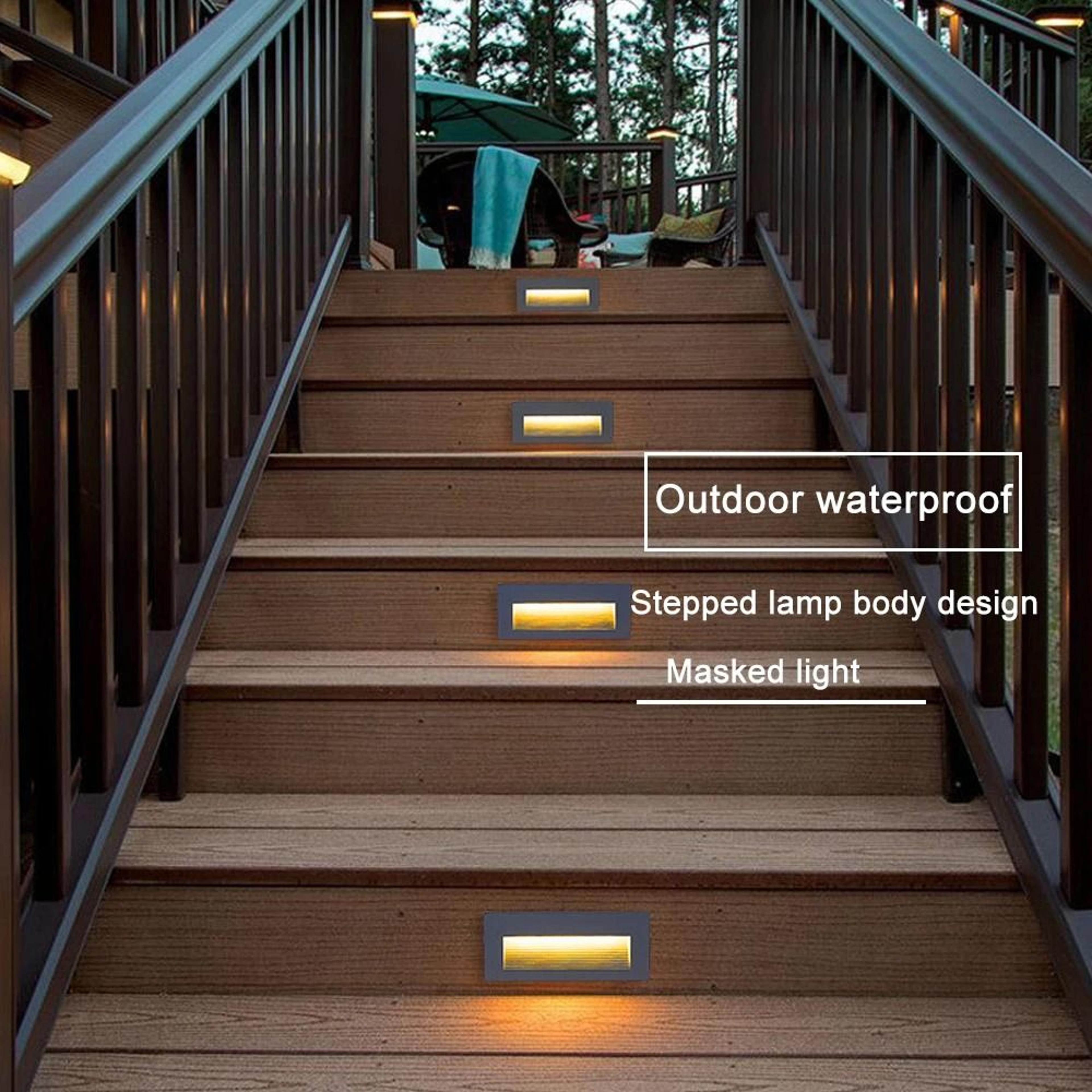 Waterproof Recessed LED Outdoor Stair Light For Garden And Porch 10