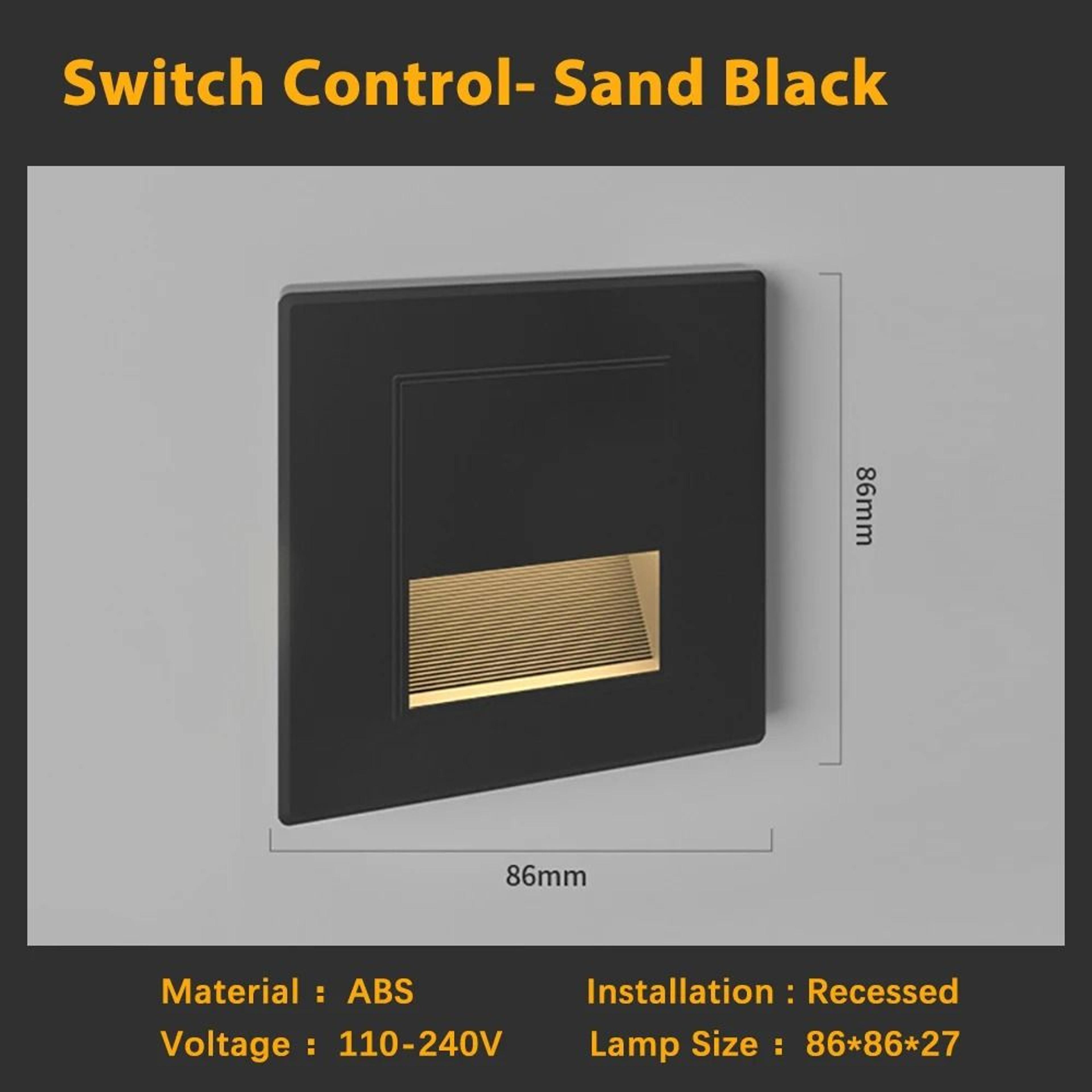 smart radar motion sensor recessed led stair light