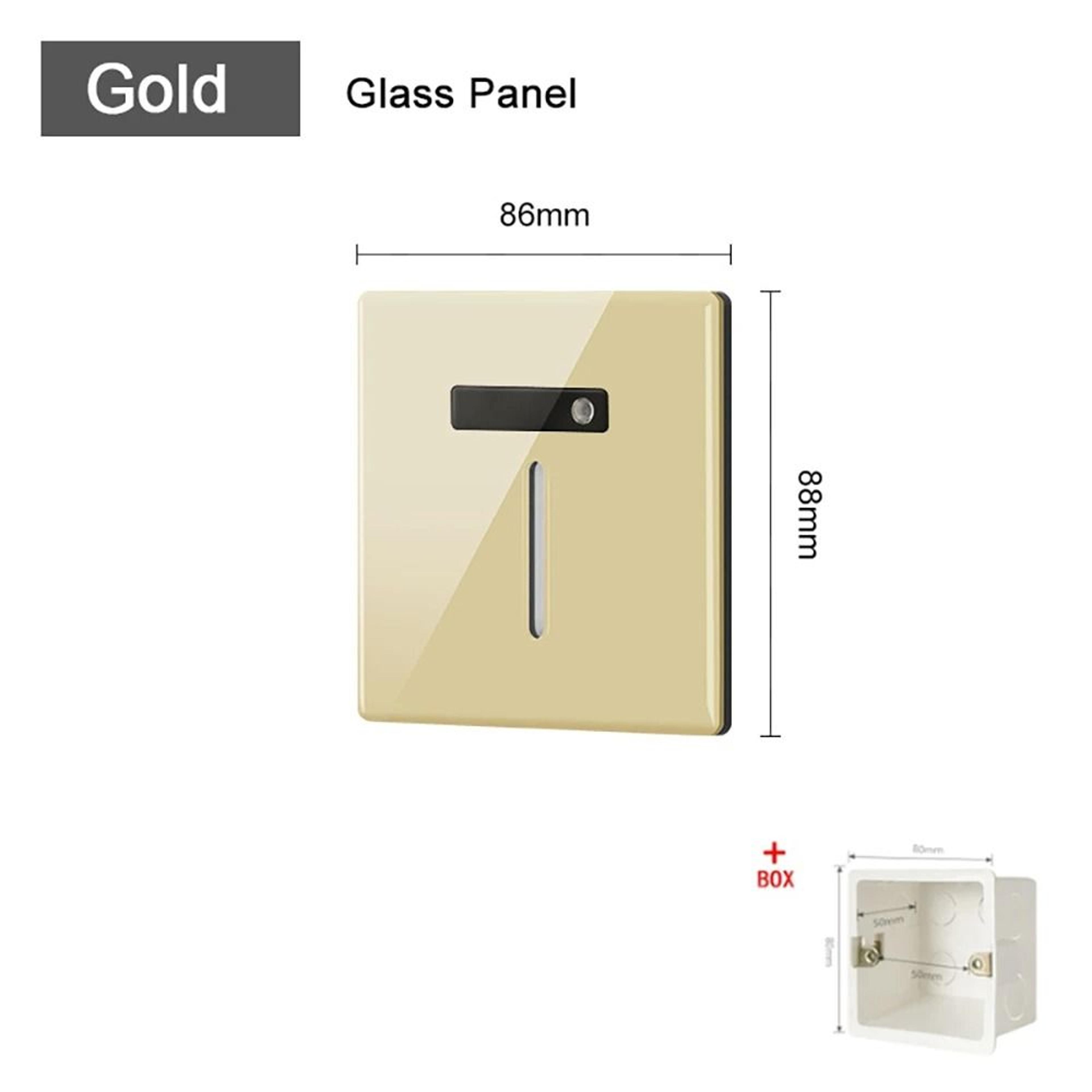 Recessed Motion Sensor LED Stair Light With Tempered Glass 7