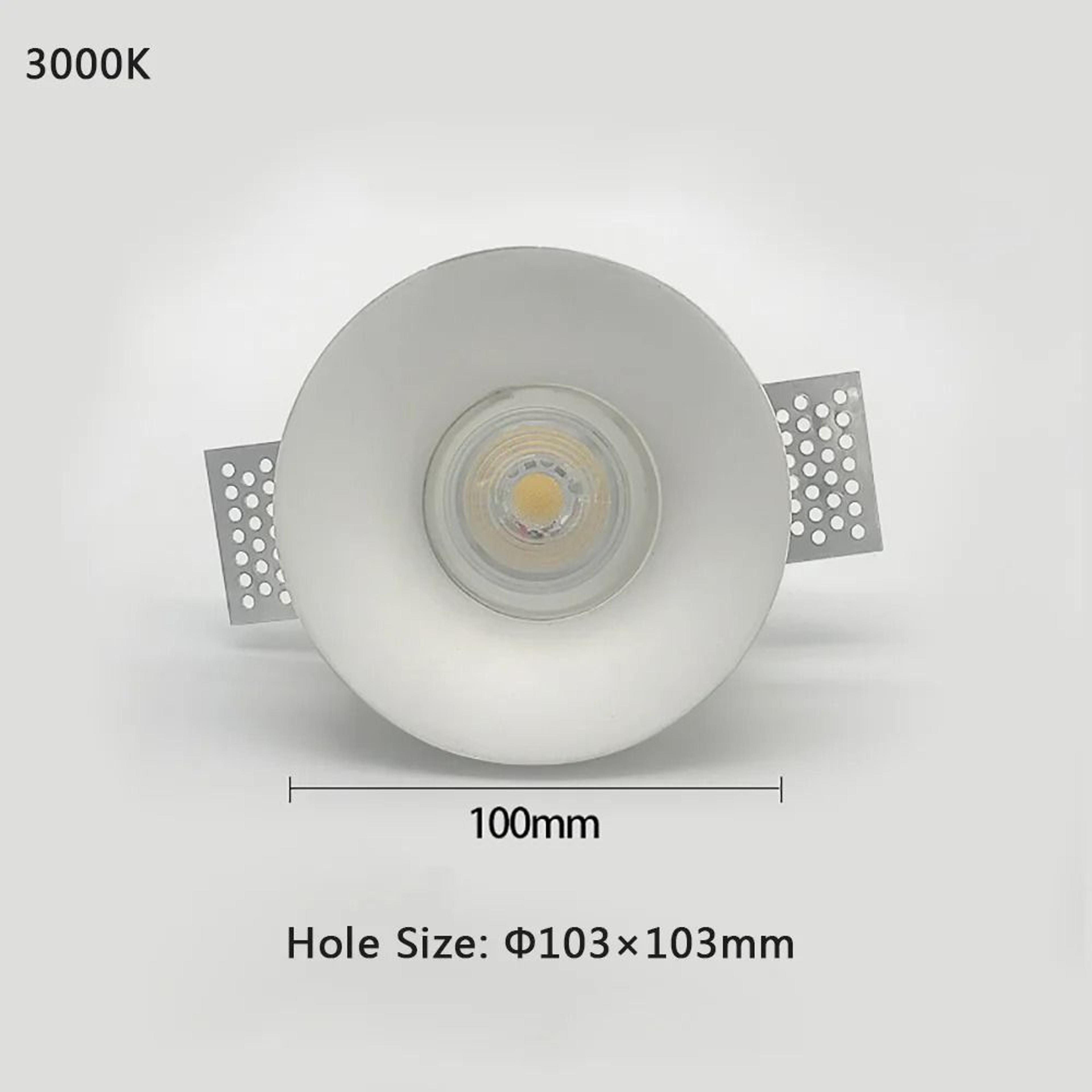 Modern Gypsum Recessed LED Ceiling Spotlight For Living Room And Hallway 1