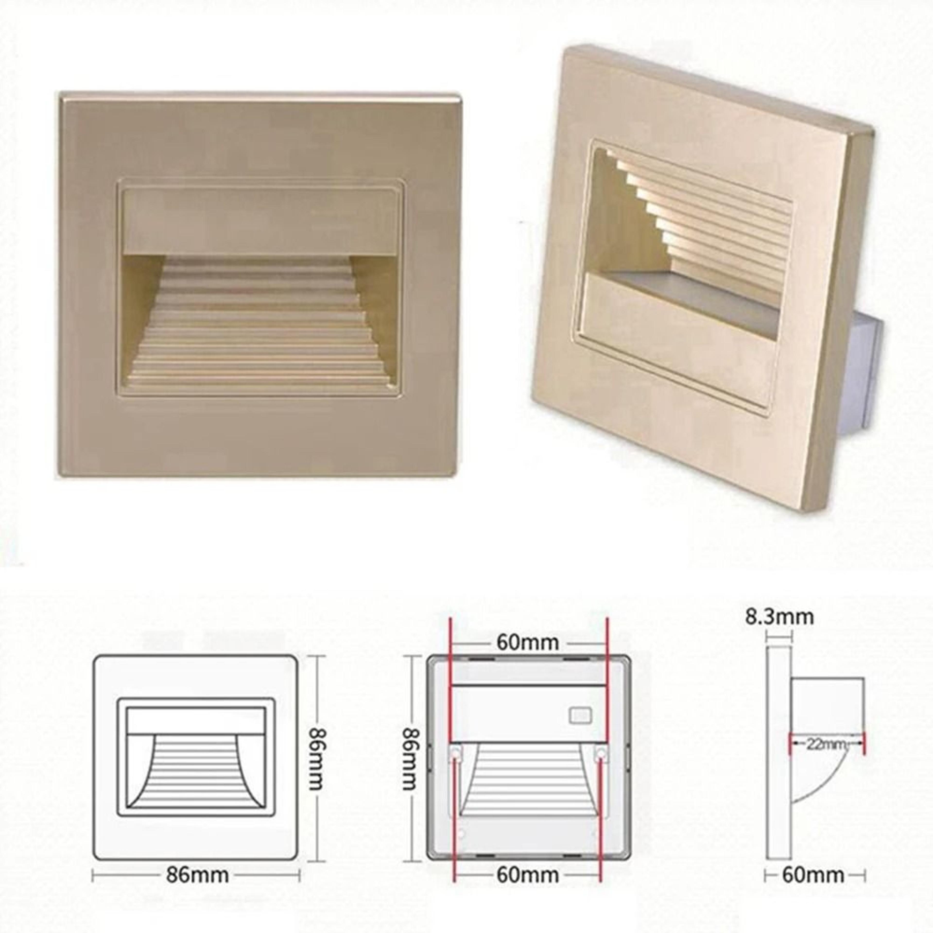 Modern Recessed LED Stair Step Wall Light For Kitchen And Balcony 11