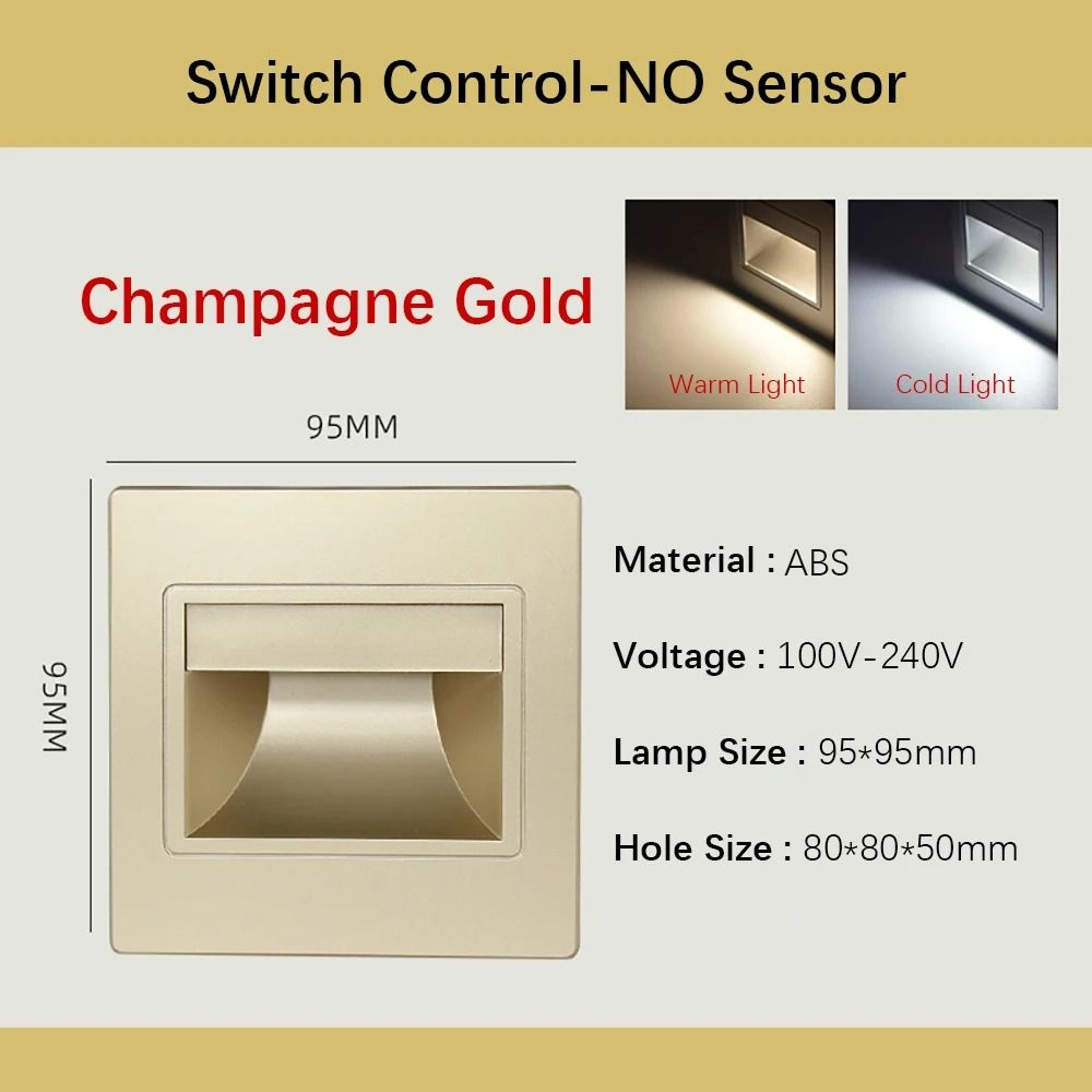 Smart Recessed LED Stair Light With Motion And Voice Sensor 4