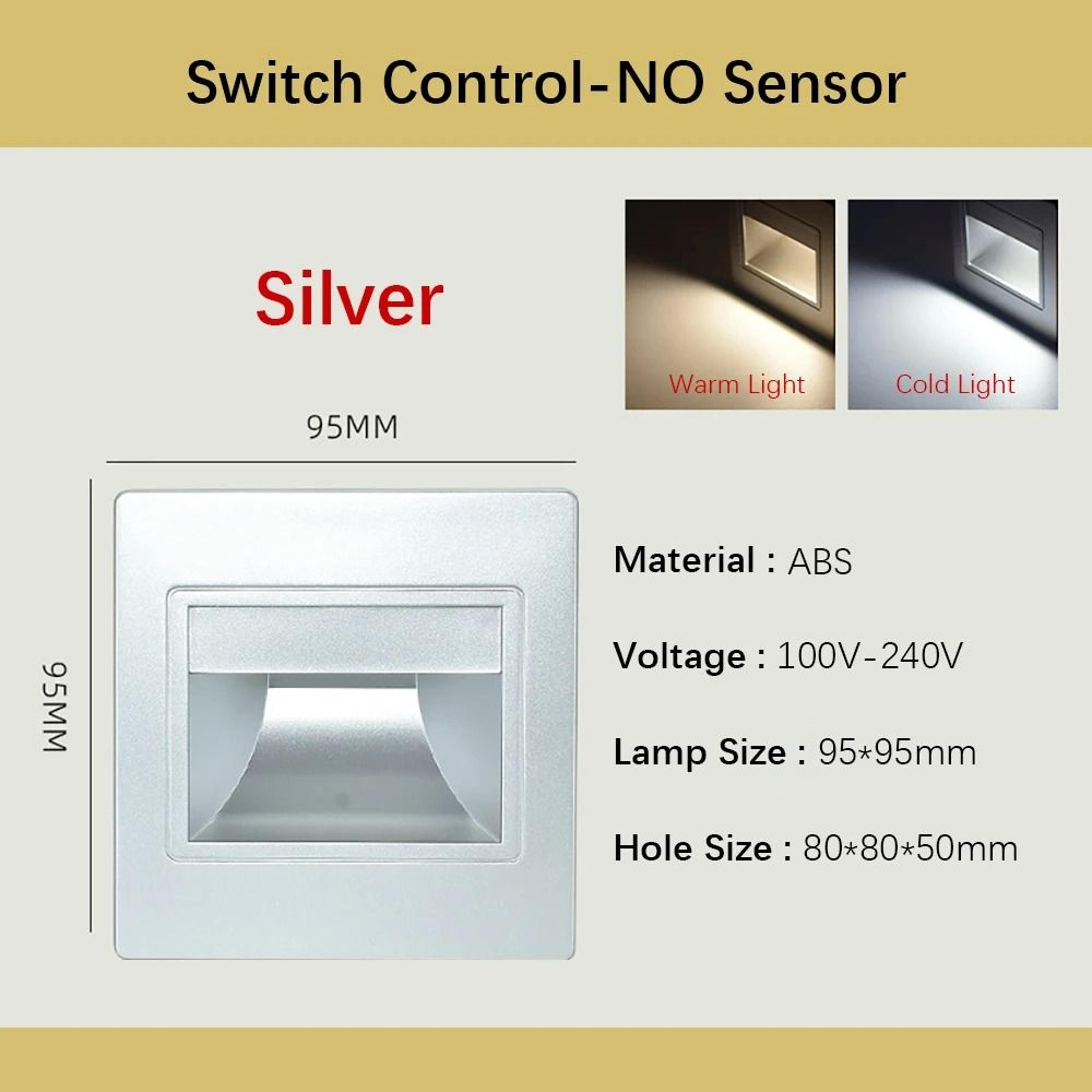 Smart Recessed LED Stair Light With Motion And Voice Sensor 2