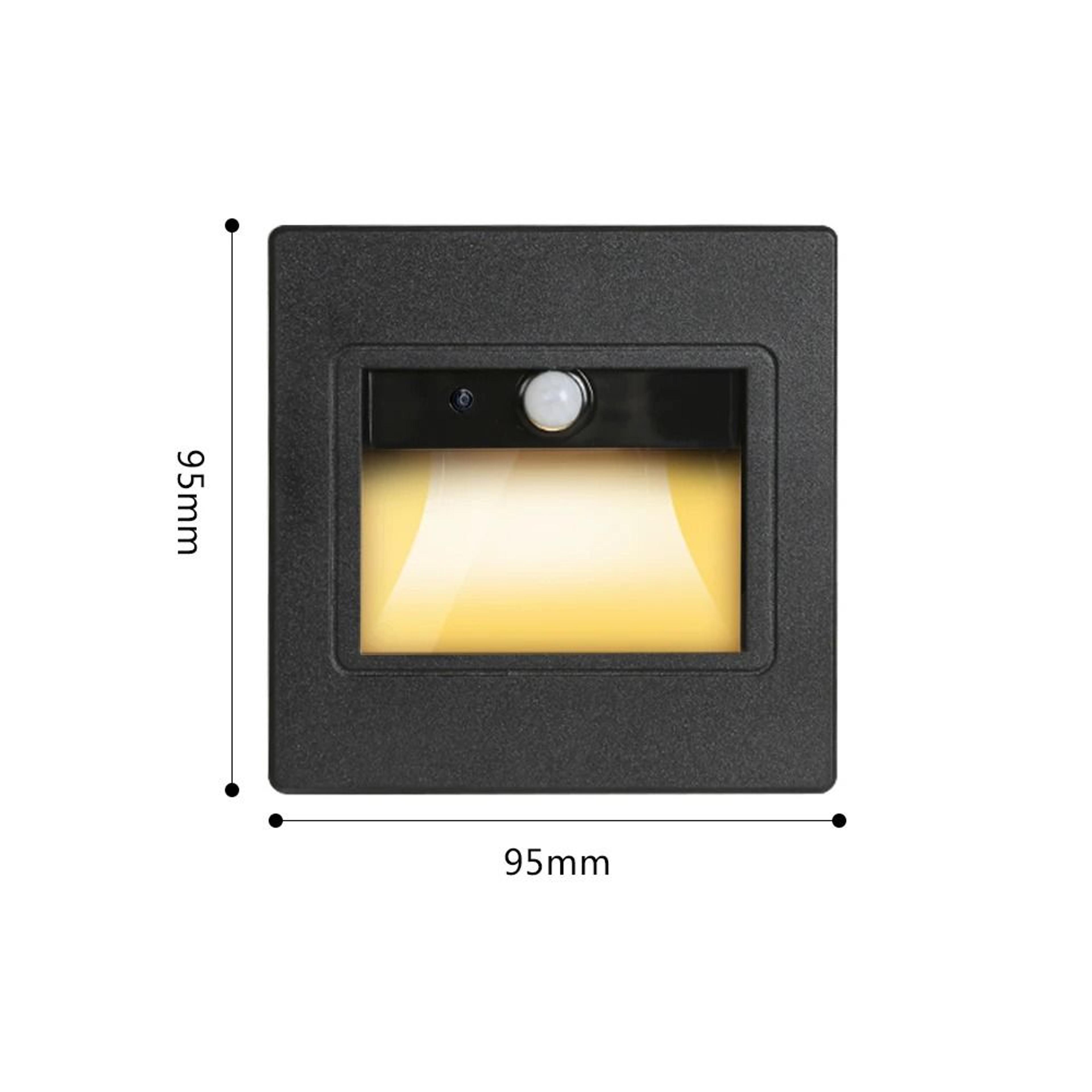 Smart PIR Motion Sensor Recessed LED Stair Light For Indoor Walls 5