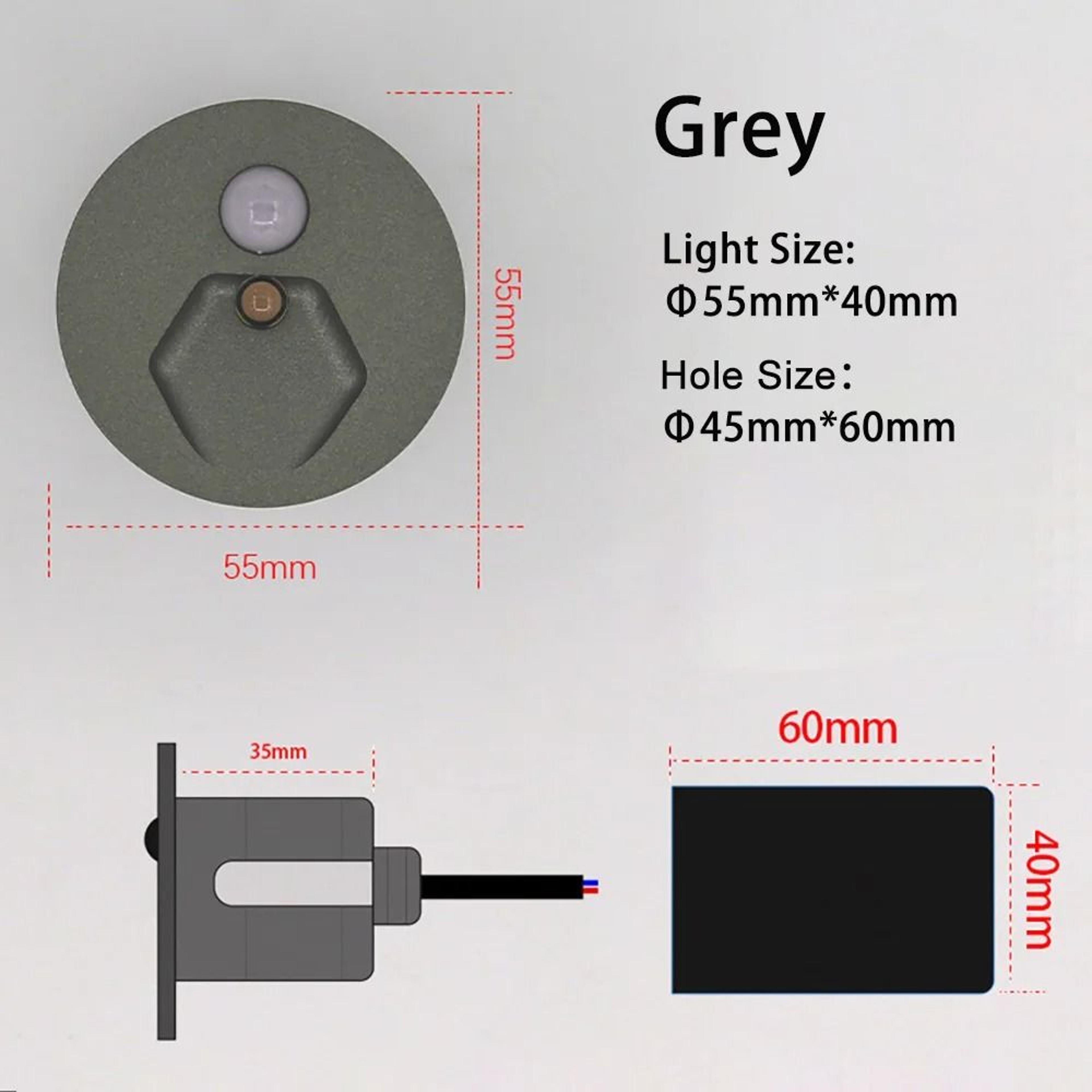55mm Round Recessed LED Stair Light With Motion Sensor 11