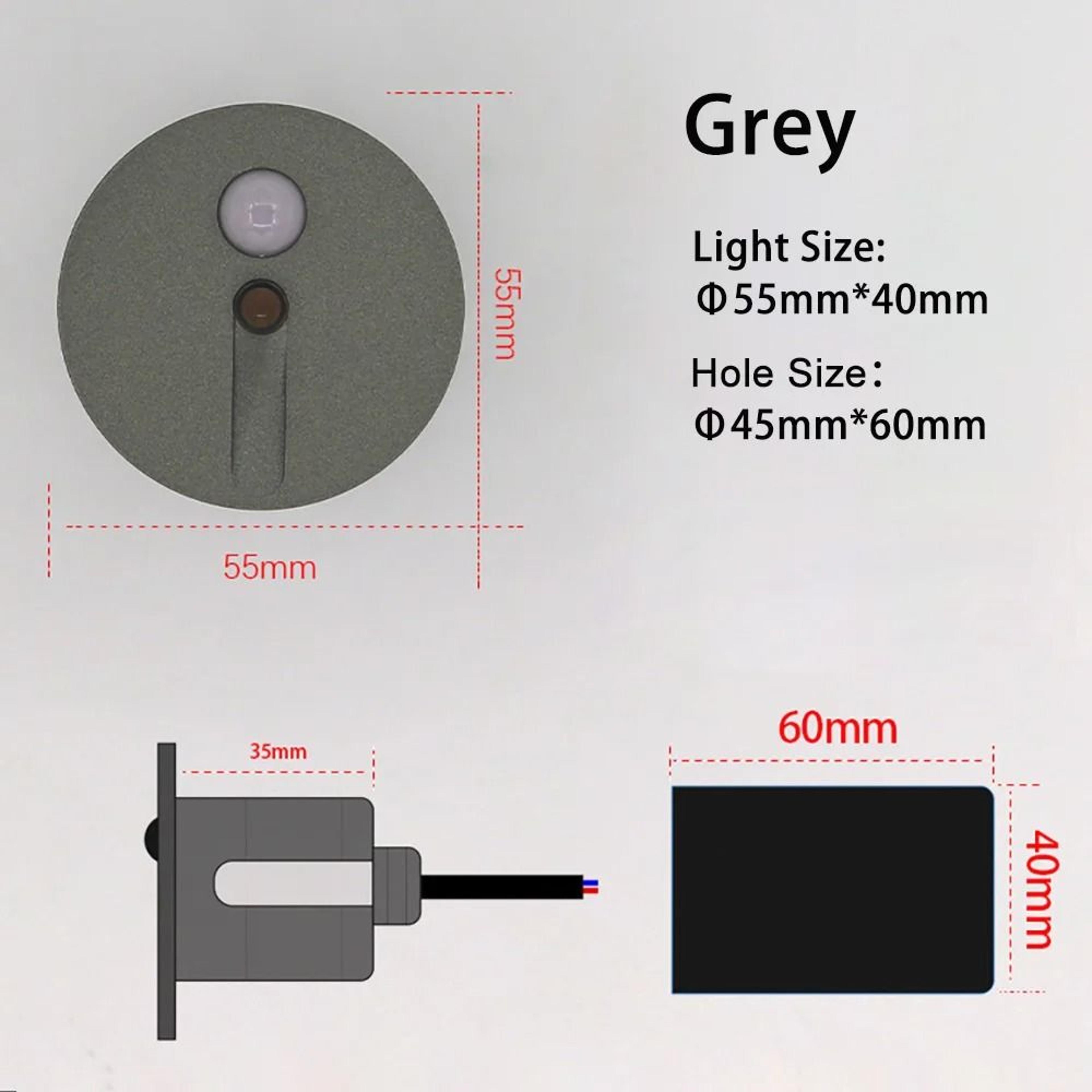 55mm Round Recessed LED Stair Light With Motion Sensor 9