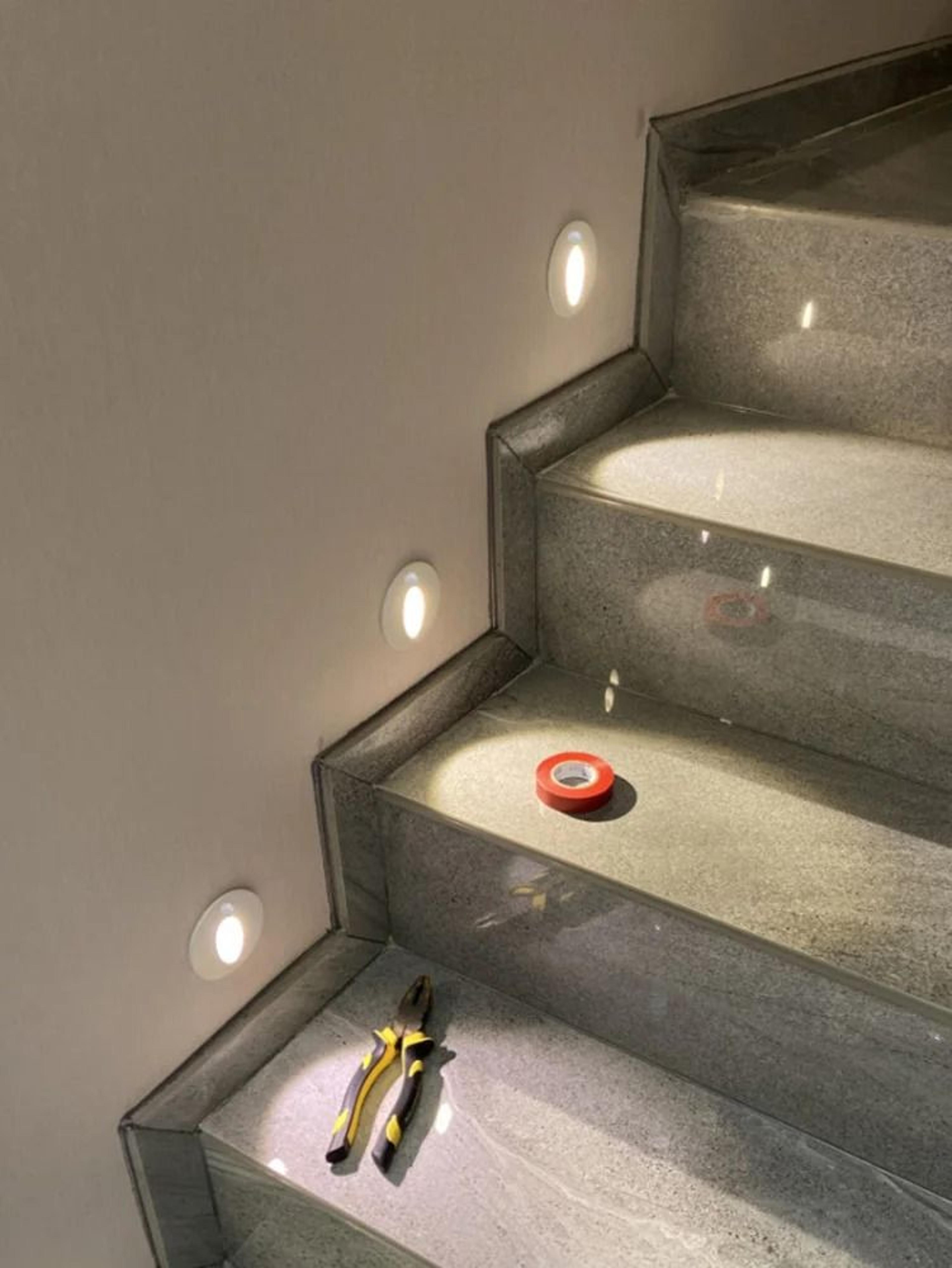 55mm Round Recessed LED Stair Light With Motion Sensor 14
