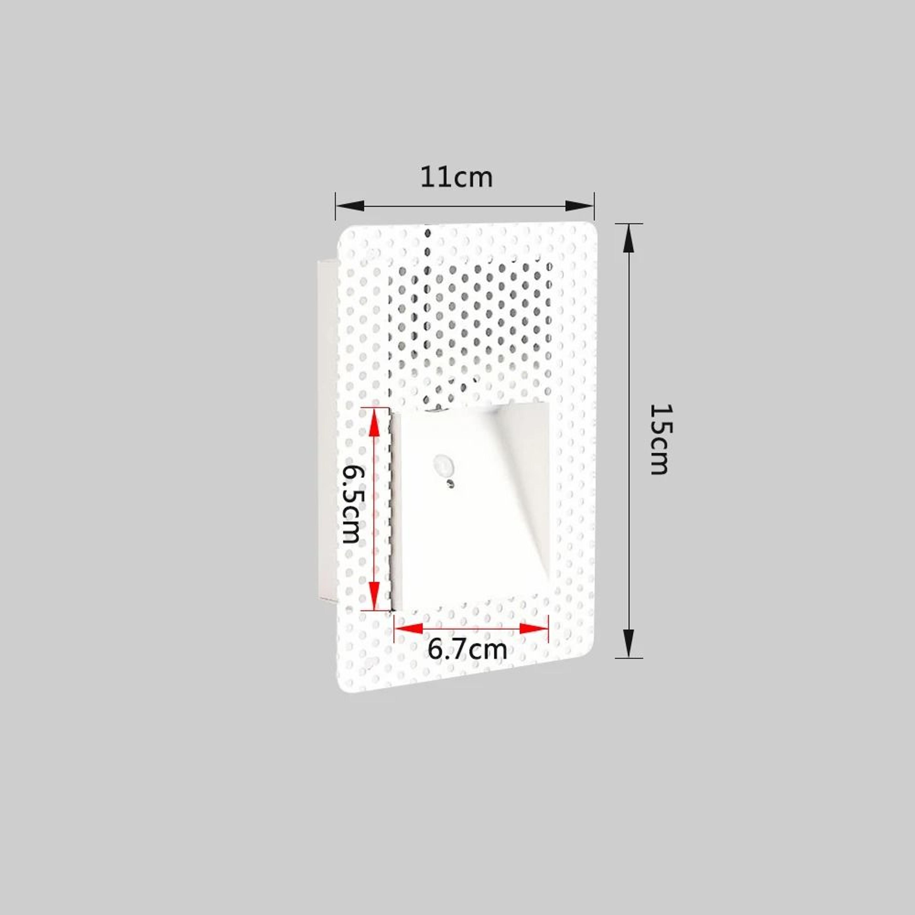 Frameless Recessed LED Stair Light With Motion Sensor For Indoor Walls 3