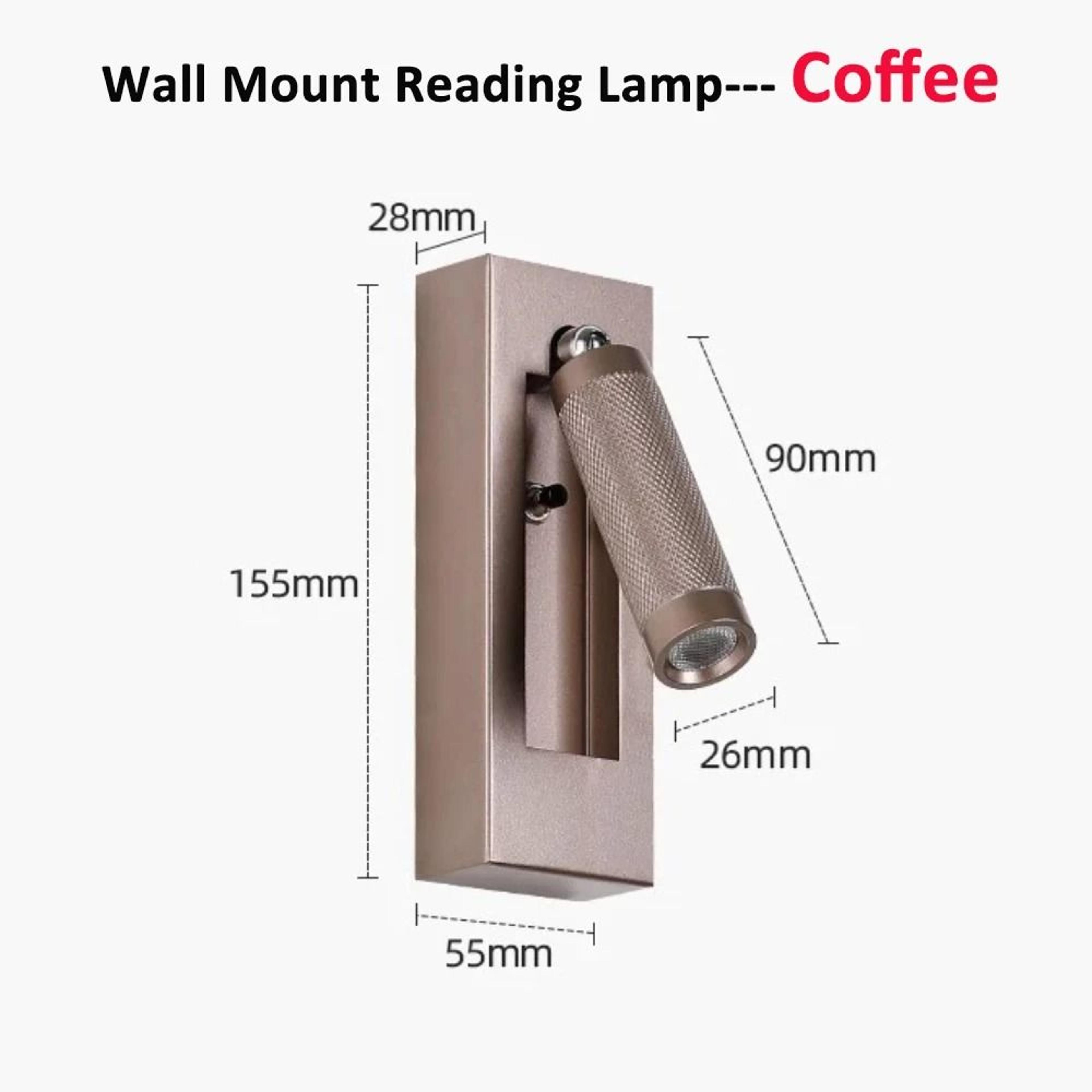 Adjustable Nordic Bedside Wall Reading Lamp With Switch 2