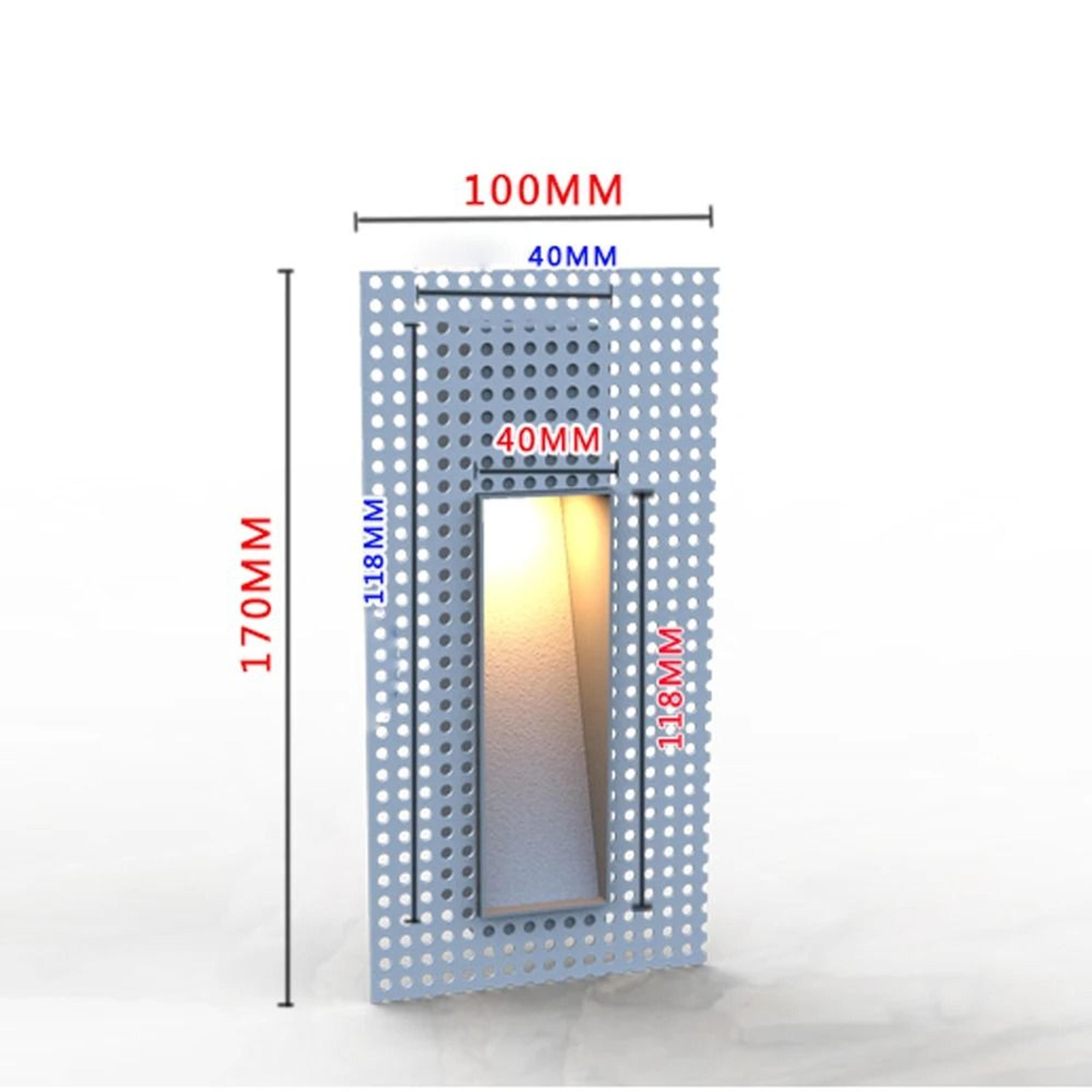 Frameless Recessed LED Stair Step Wall Light For Modern Interiors 1