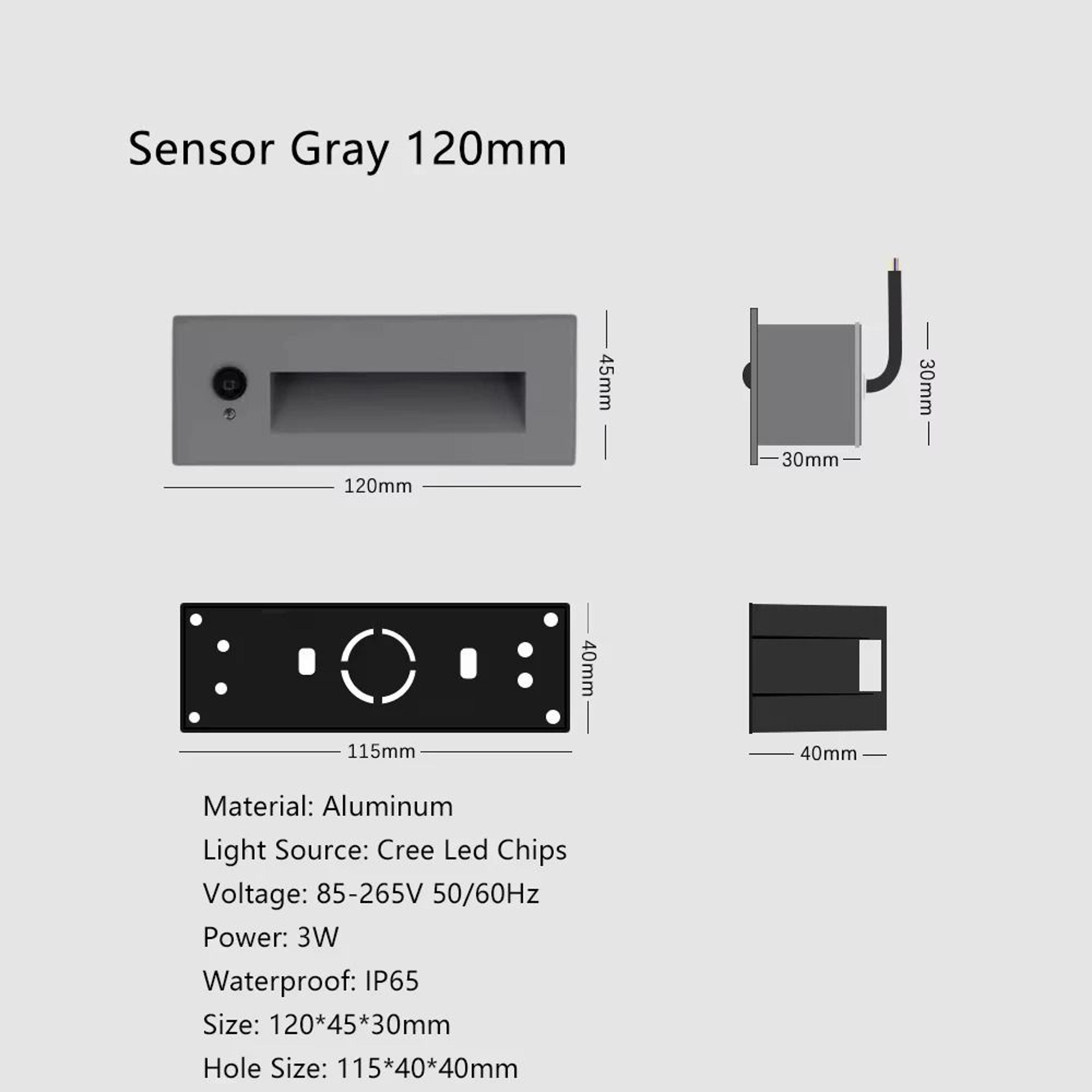 Smart Recessed LED Stair Light With Motion Sensor For Indoor And Outdoor Use 8