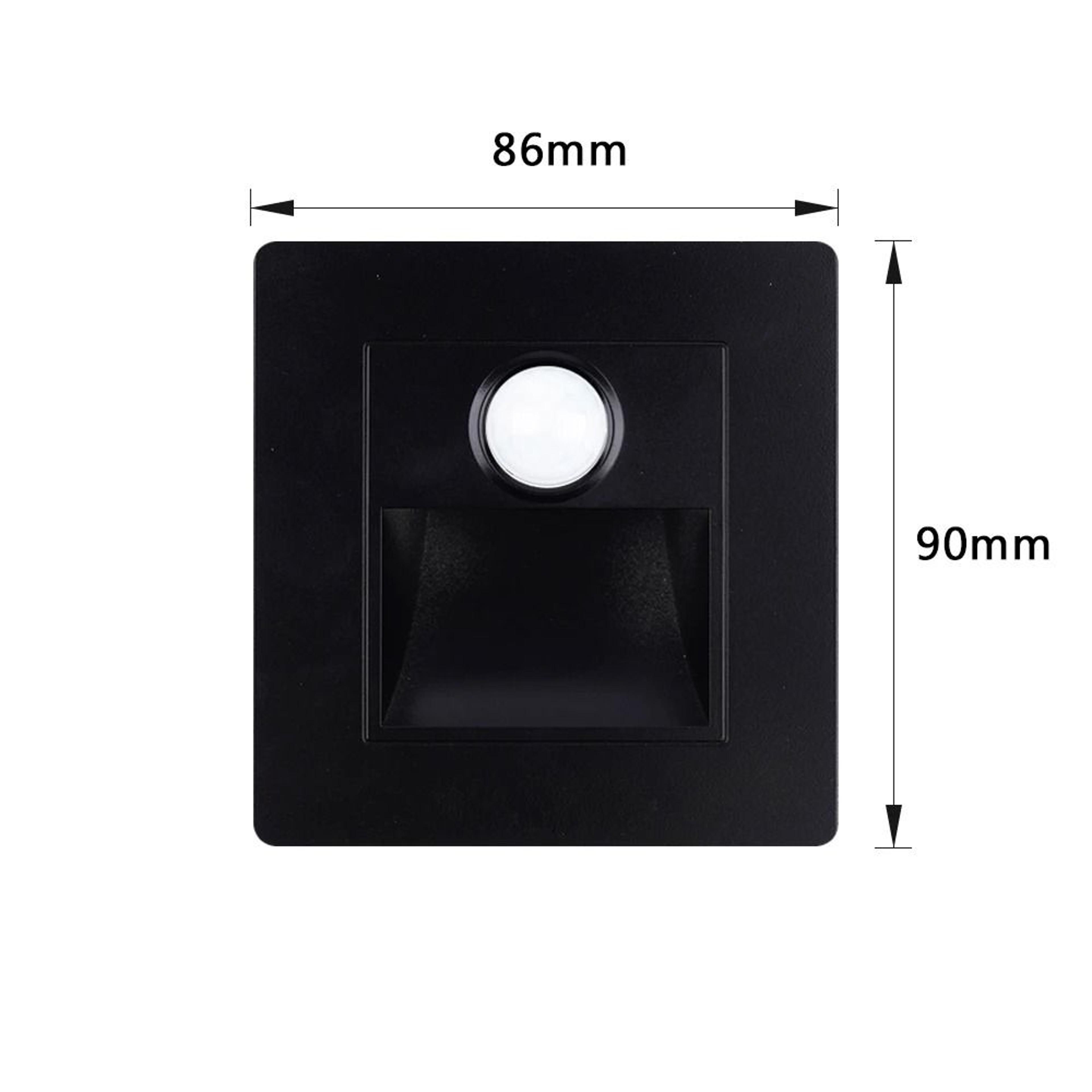 PIR Motion Sensor LED Stair Step Wall Light With BuiltIn Backlight 1
