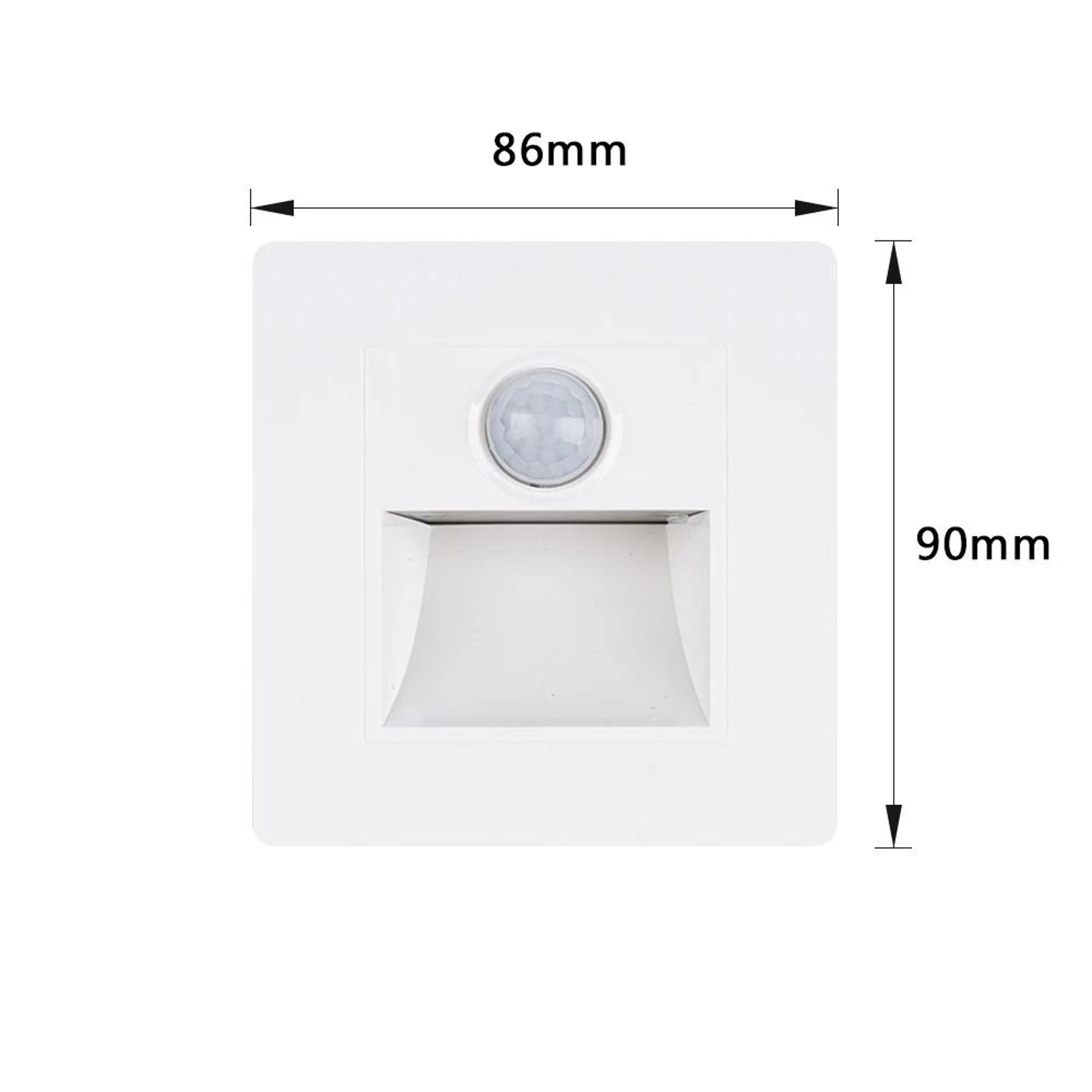 PIR Motion Sensor LED Stair Step Wall Light With BuiltIn Backlight 2