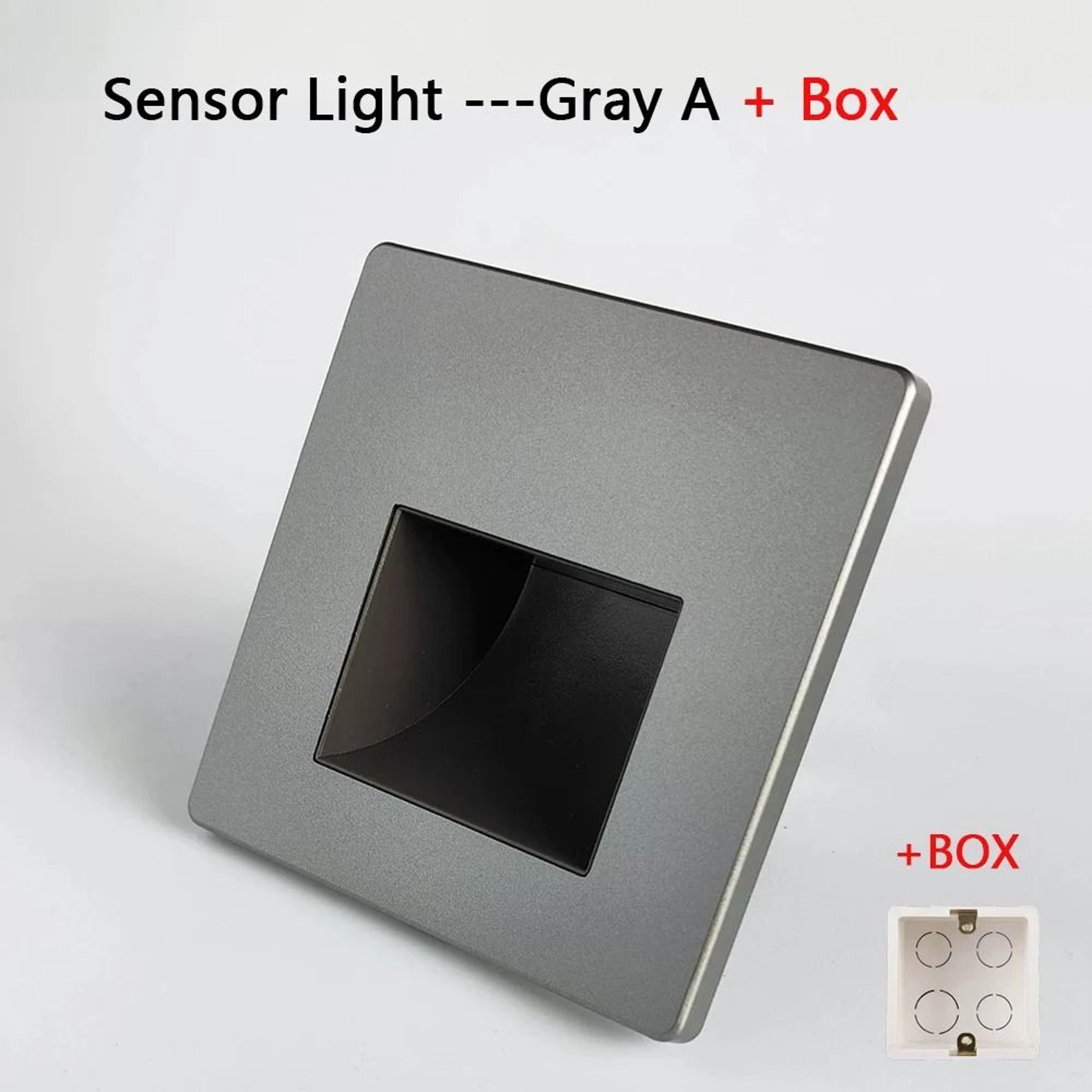 220V Recessed LED Radar Motion Sensor Stair Step Wall Light 11