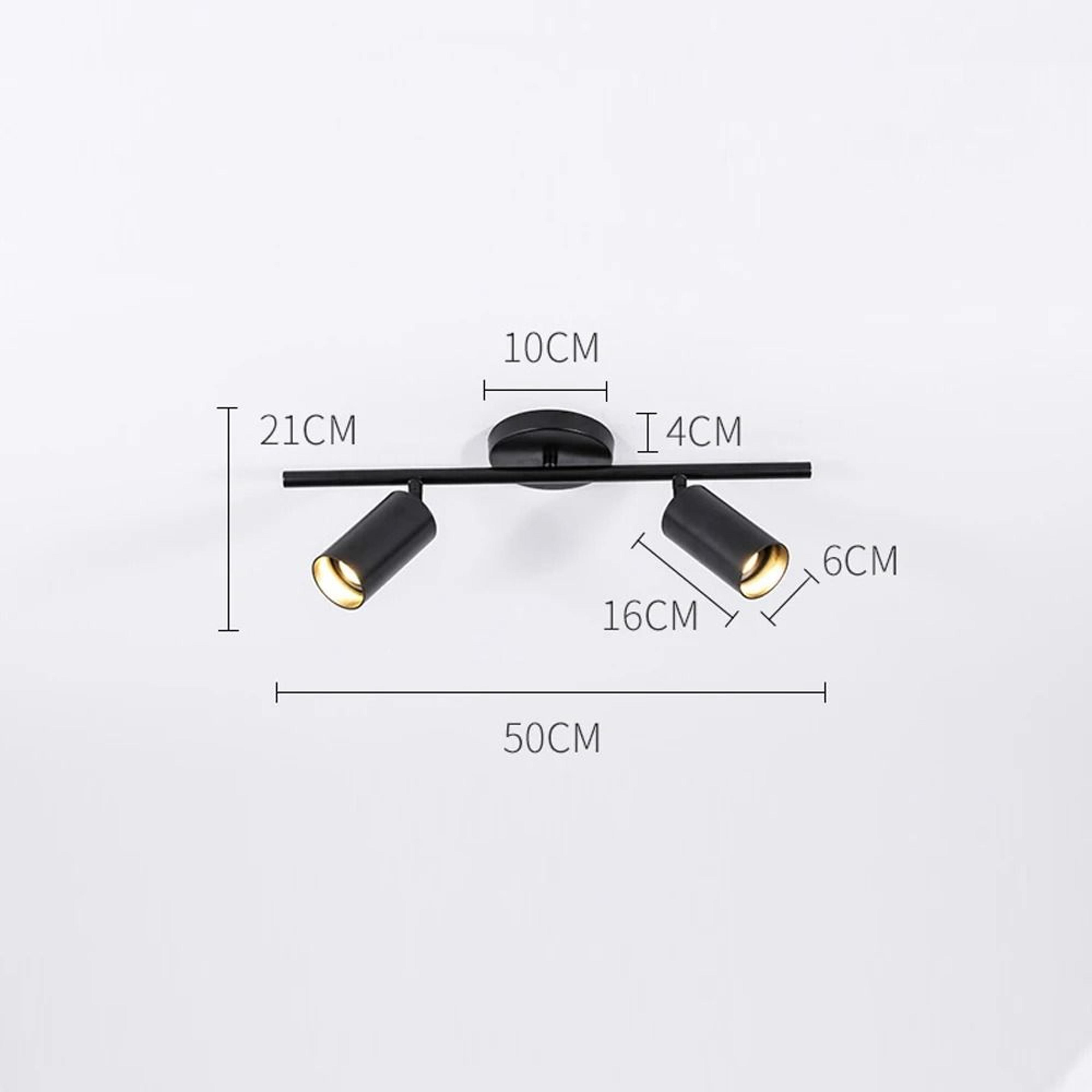 Gold Double Or Triple Head LED Surface Mounted Ceiling Spotlight 3